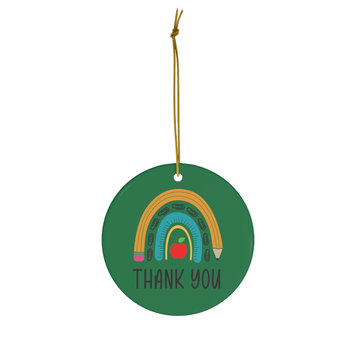 Thank You Teacher Ceramic Ornament, 1-Pack