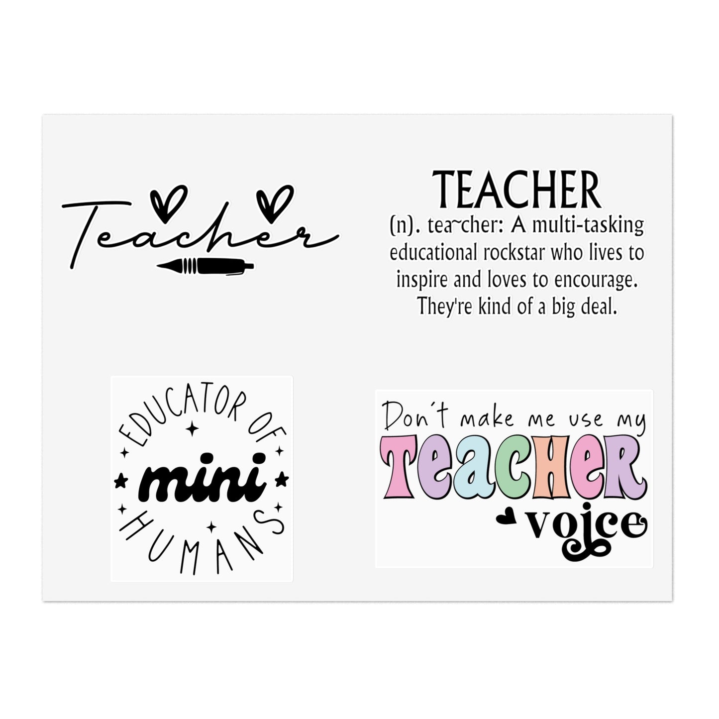 Teacher Sticker Sheets