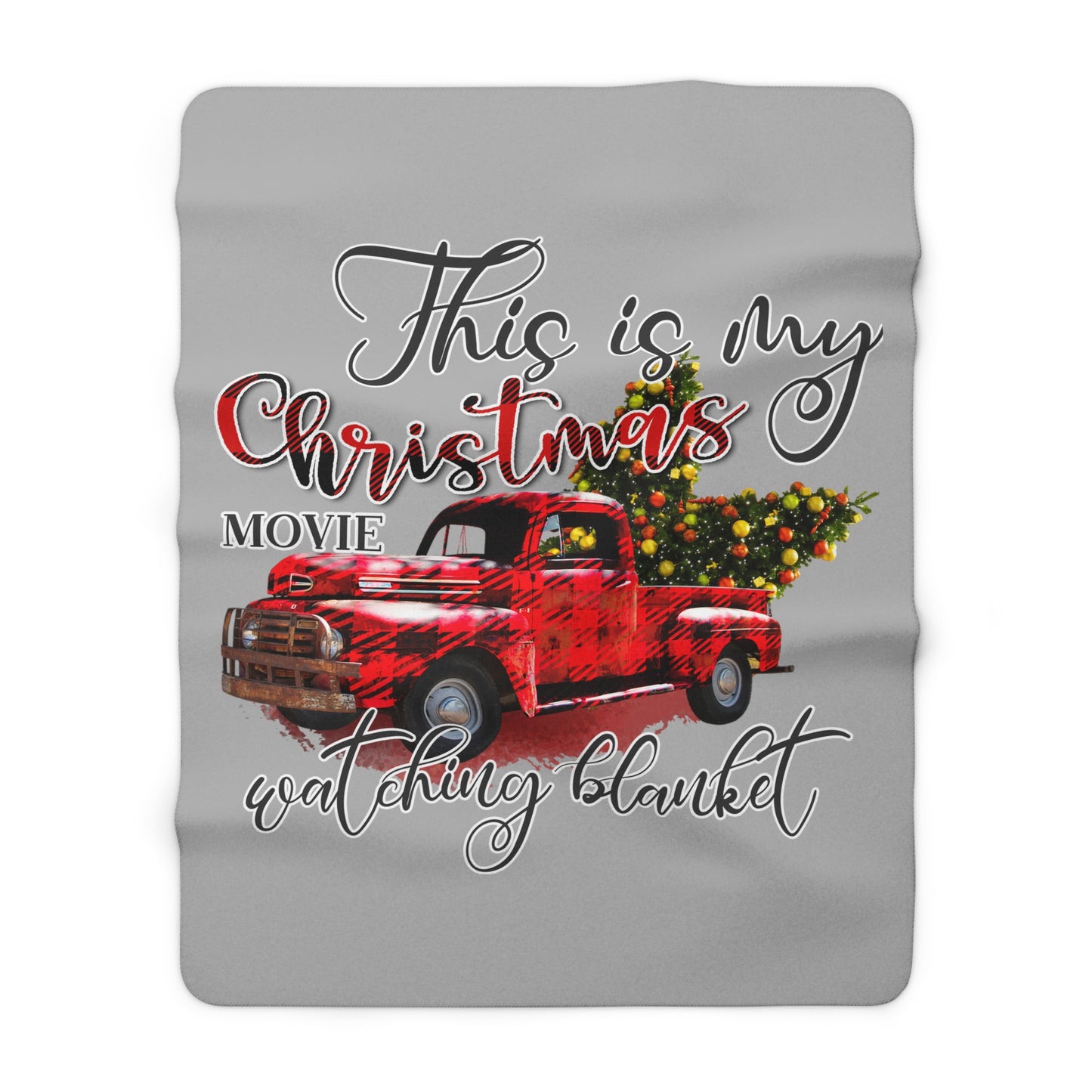This Is My Christmas Movie Watching Sherpa Fleece Blanket