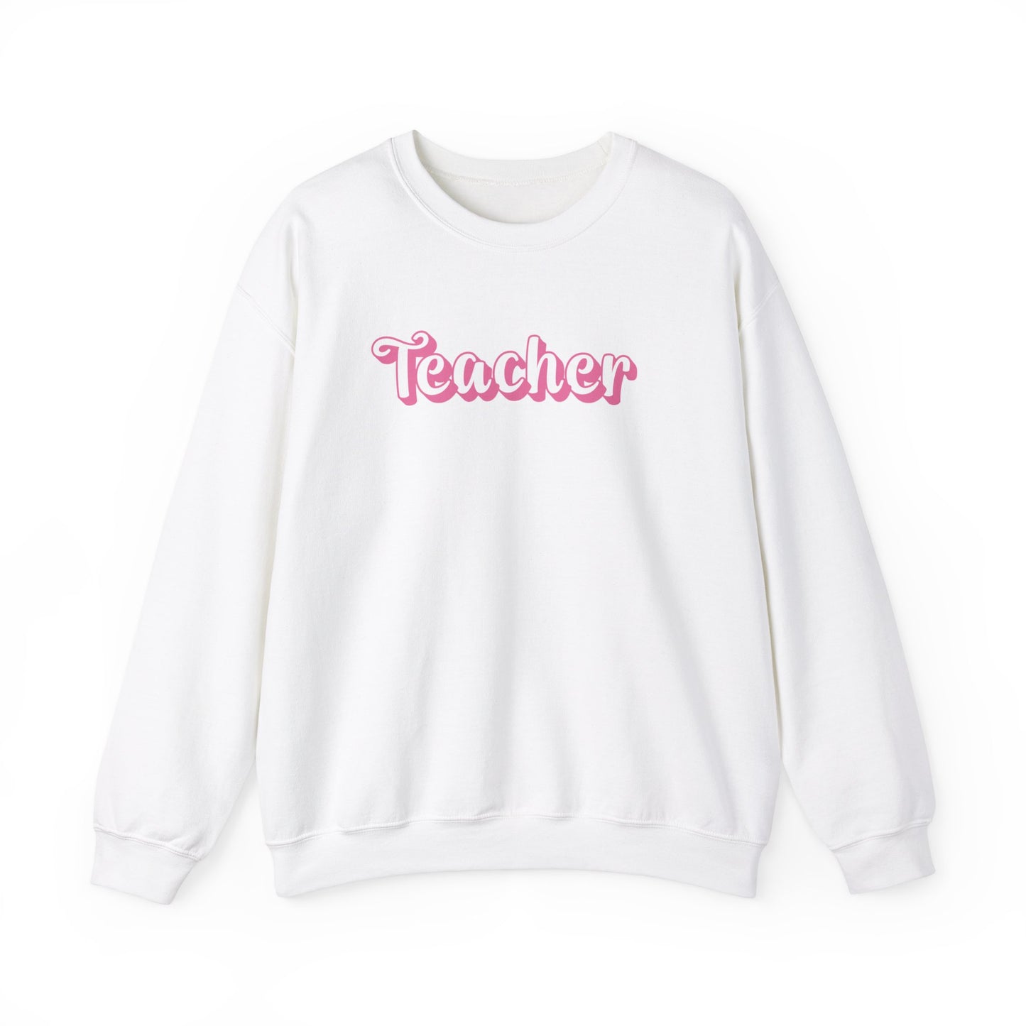 Pink and Bubbly Teacher Heavy Blend™ Crewneck Sweatshirt