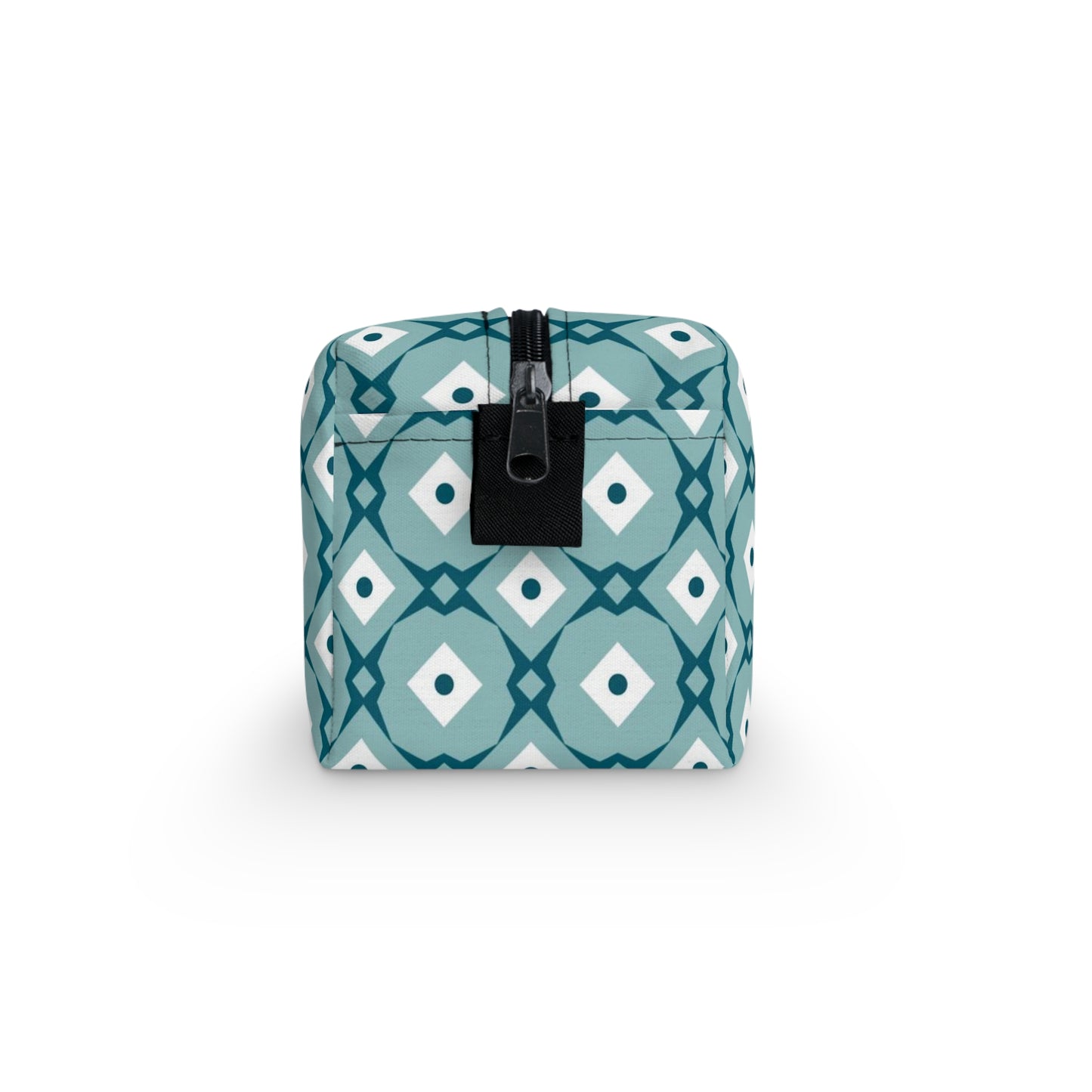 Teal Geometric Toiletry Bag