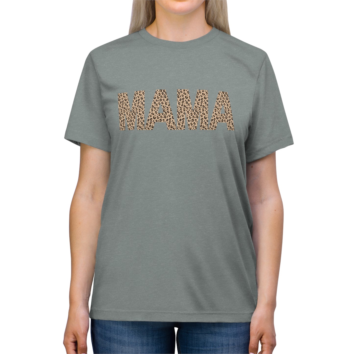 Cheetah Mama Triblend Tee