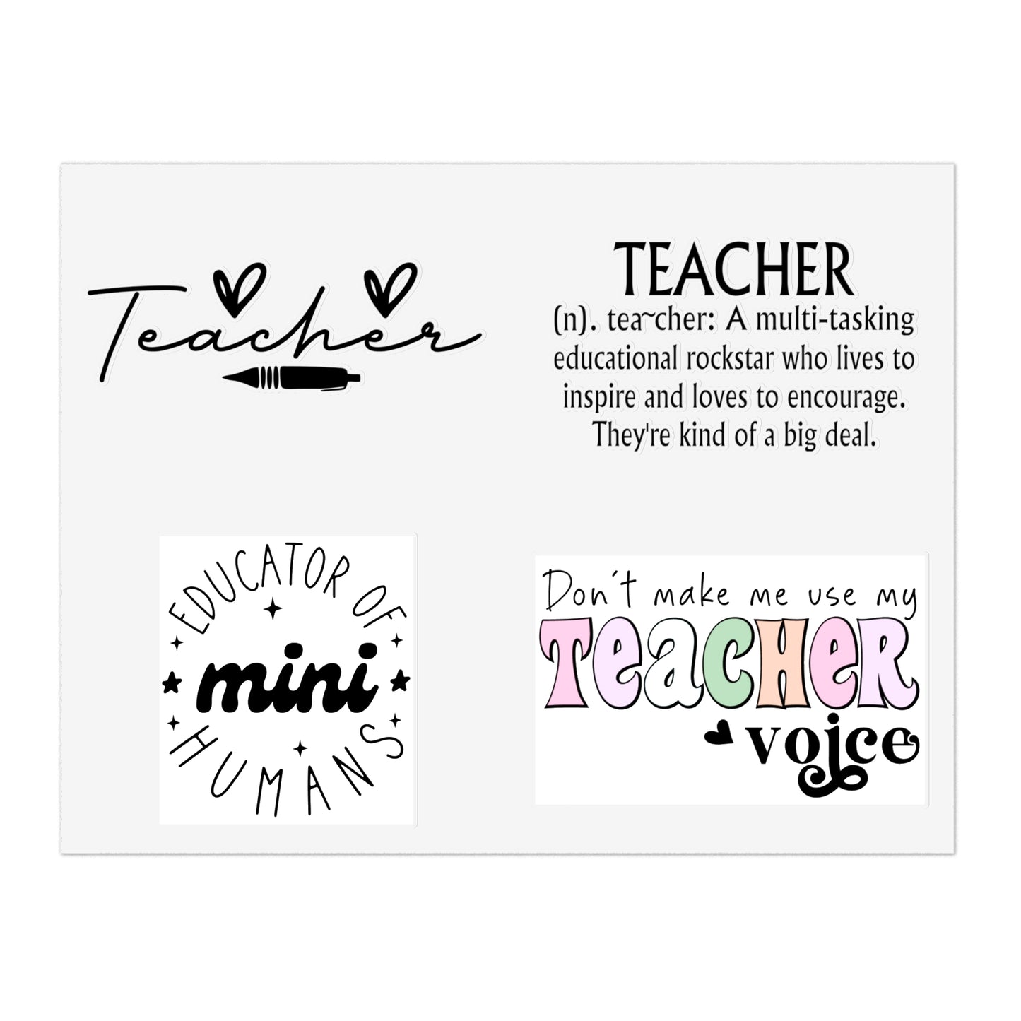 Teacher Sticker Sheets