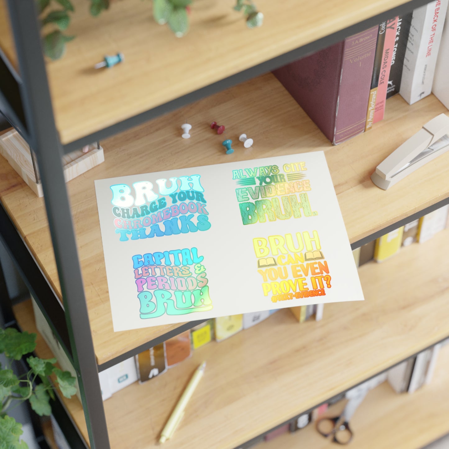 Teacher Bruh Sticker Sheets