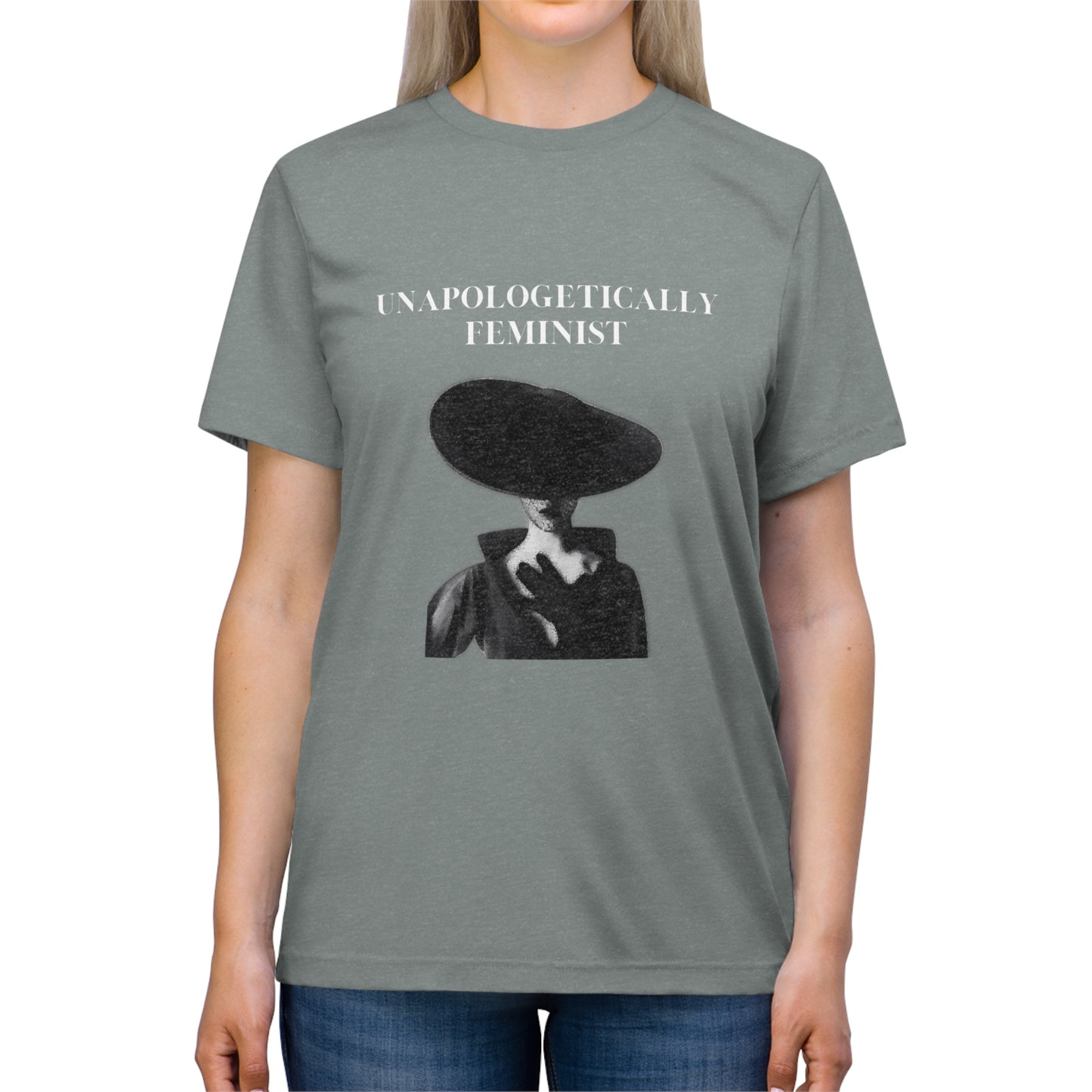 Unapologetically Feminist Triblend Tee