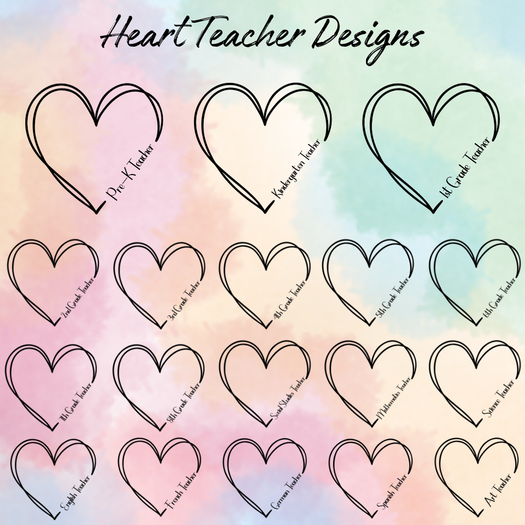 Heart Teacher Bundle Digital Download – Crazy Equals Genius LLC