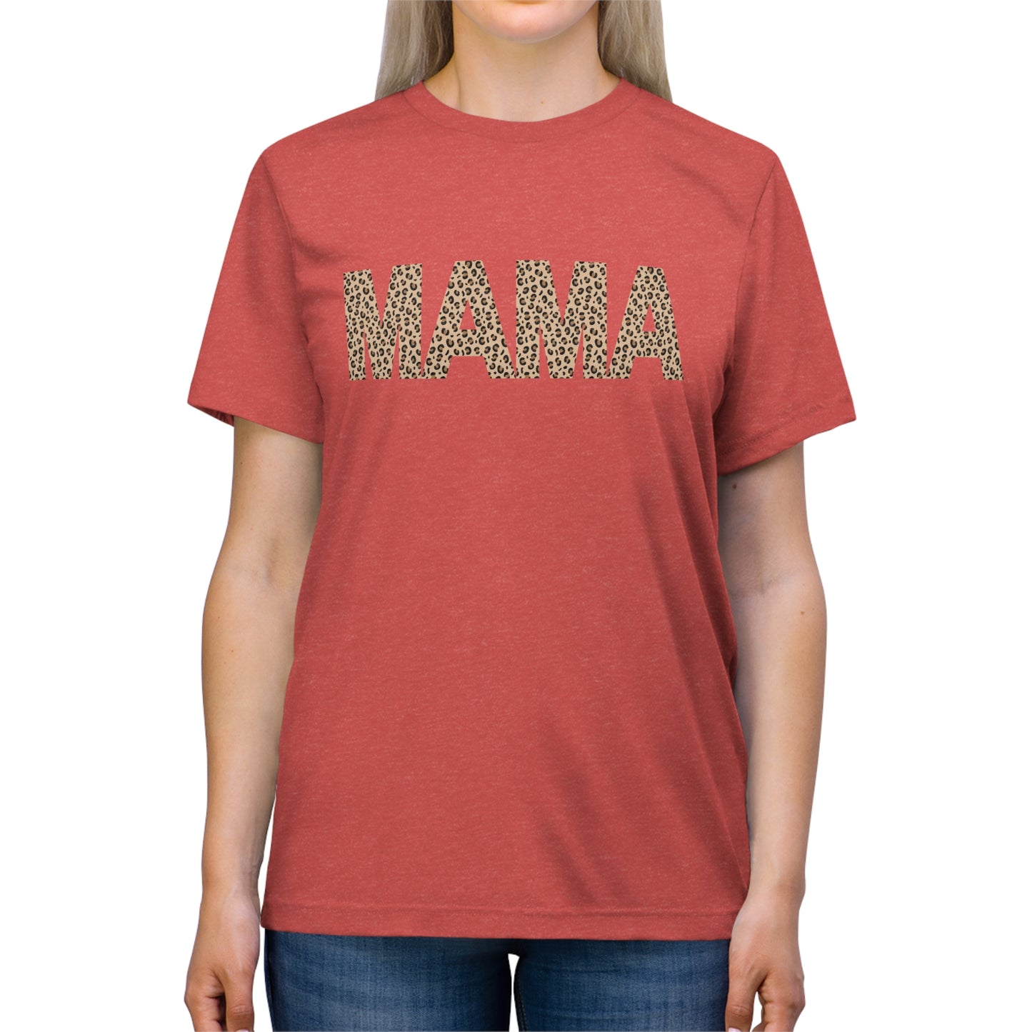 Cheetah Mama Triblend Tee