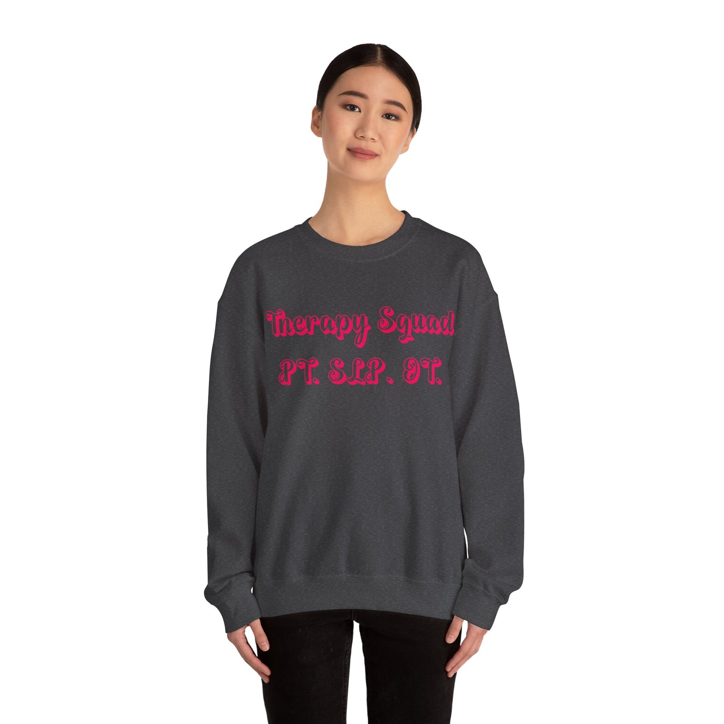 Pink and Bubbly Therapy Squad Heavy Blend™ Crewneck Sweatshirt