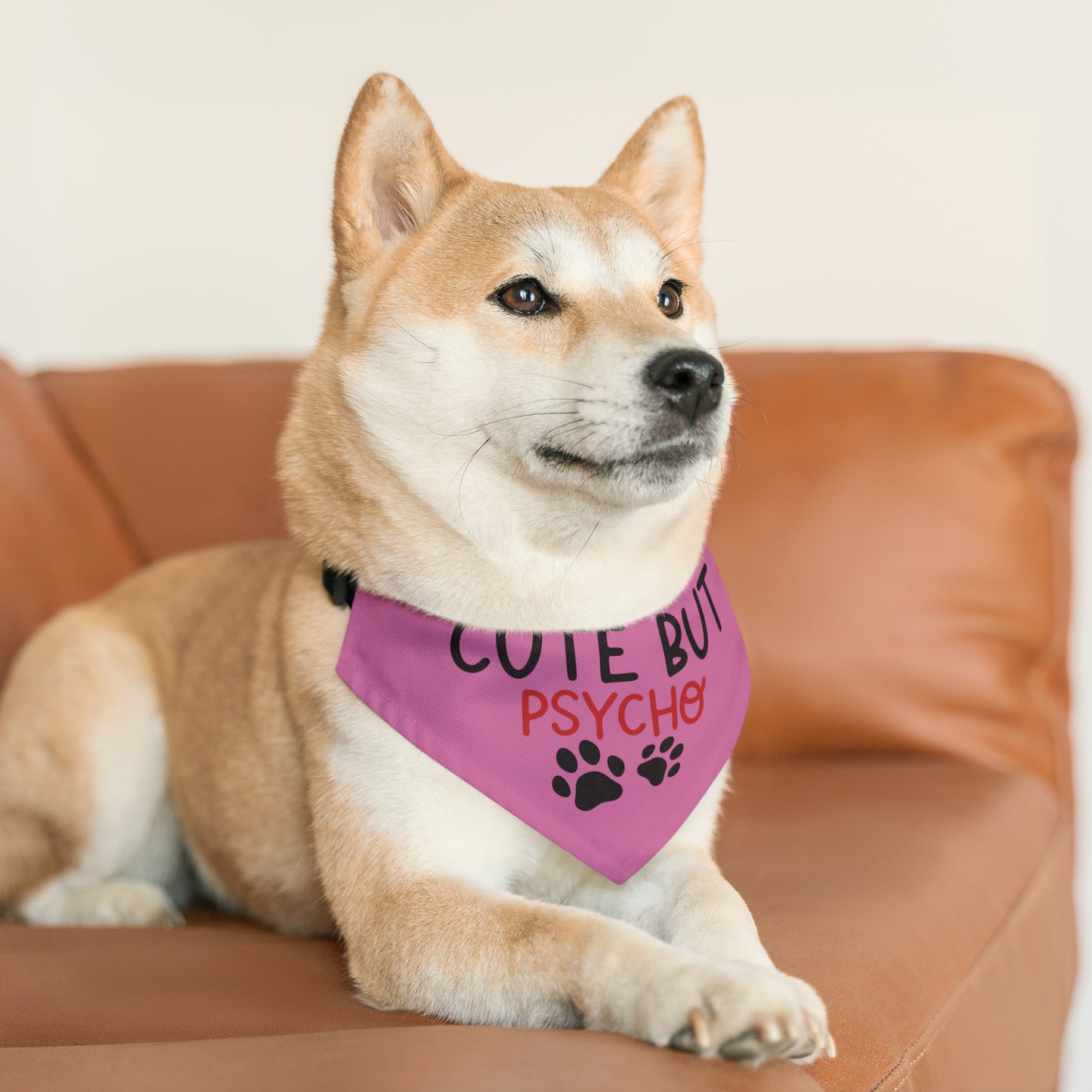 Cute but Psycho Pet Bandana Collar
