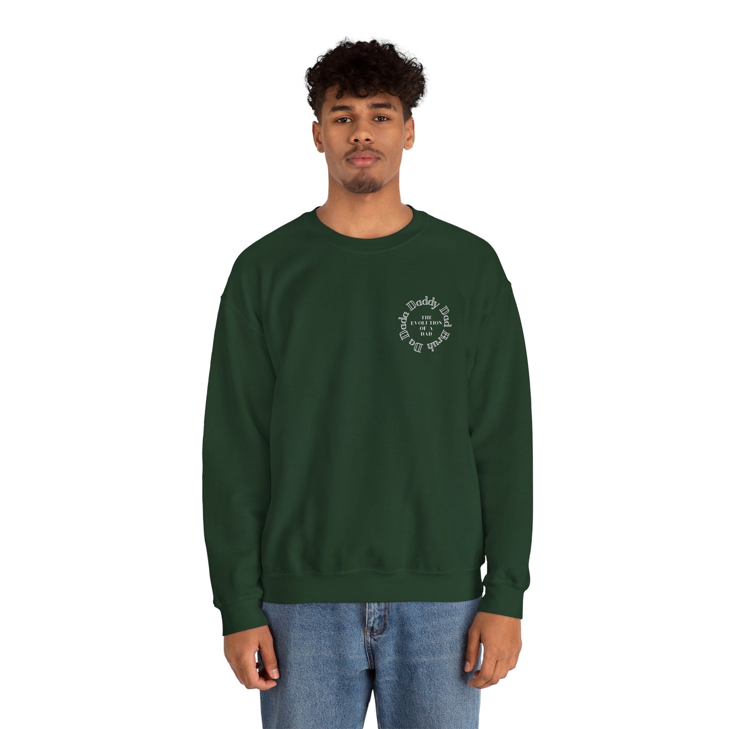 Evolution of a Dad Heavy Blend™ Crewneck Sweatshirt
