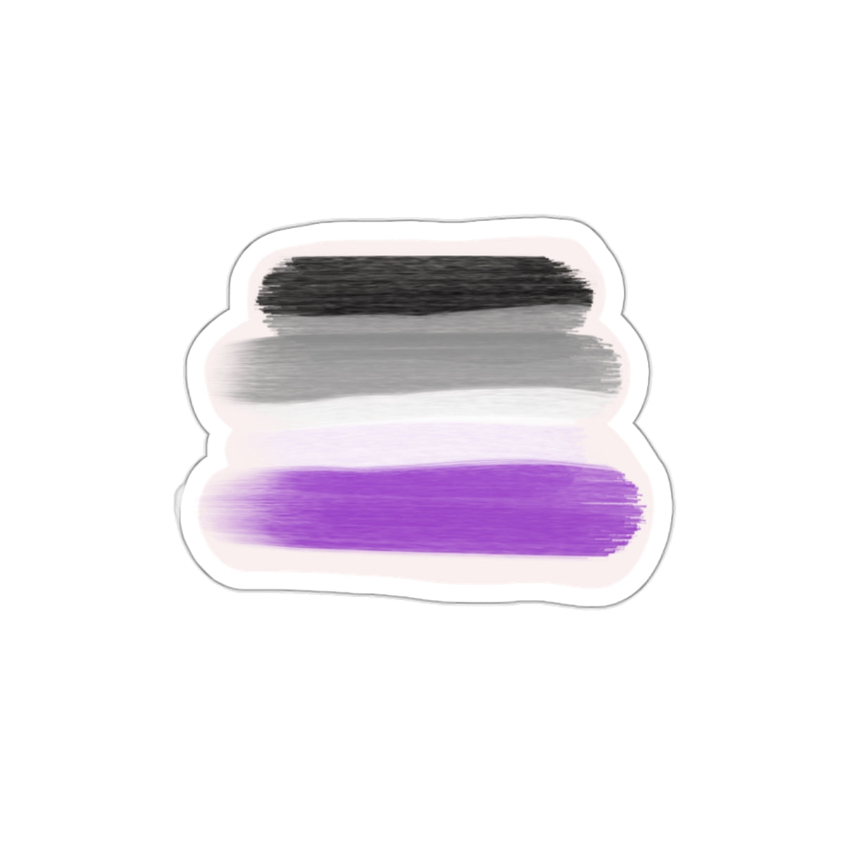 Asexual Pride Die-Cut Vinyl Sticker