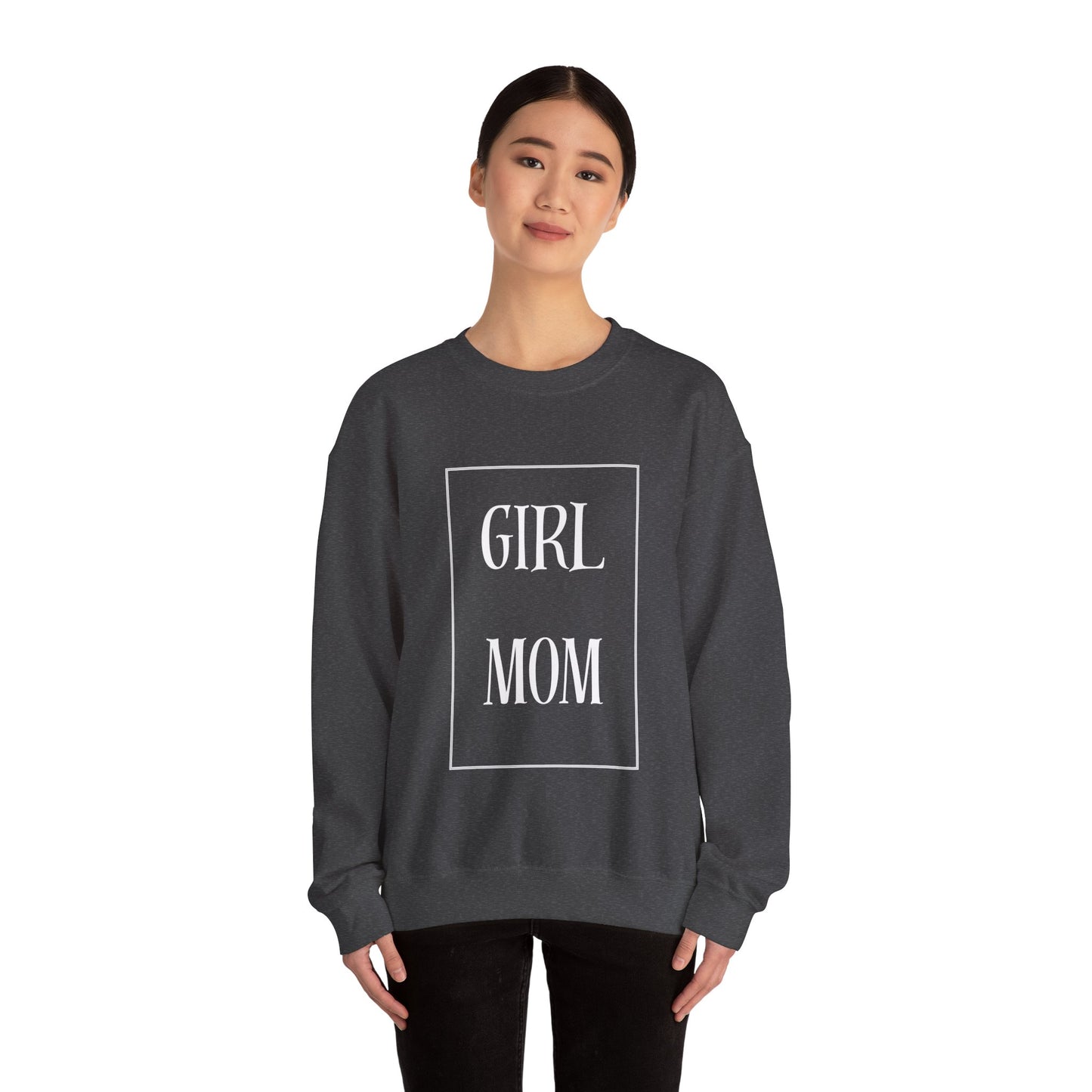 Girl Mom Heavy Blend™ Crewneck Sweatshirt