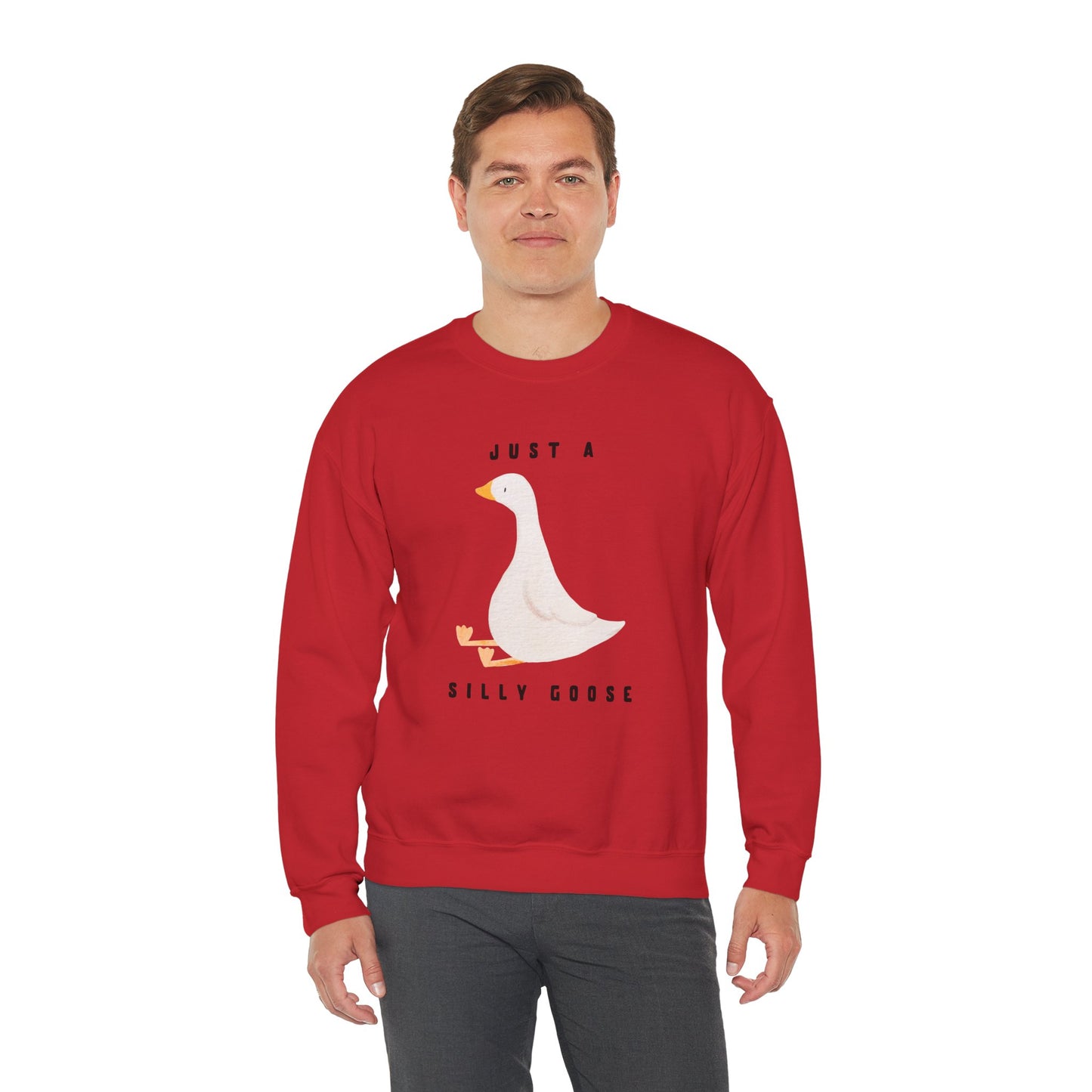 Just A Silly Goose Heavy Blend™ Crewneck Sweatshirt
