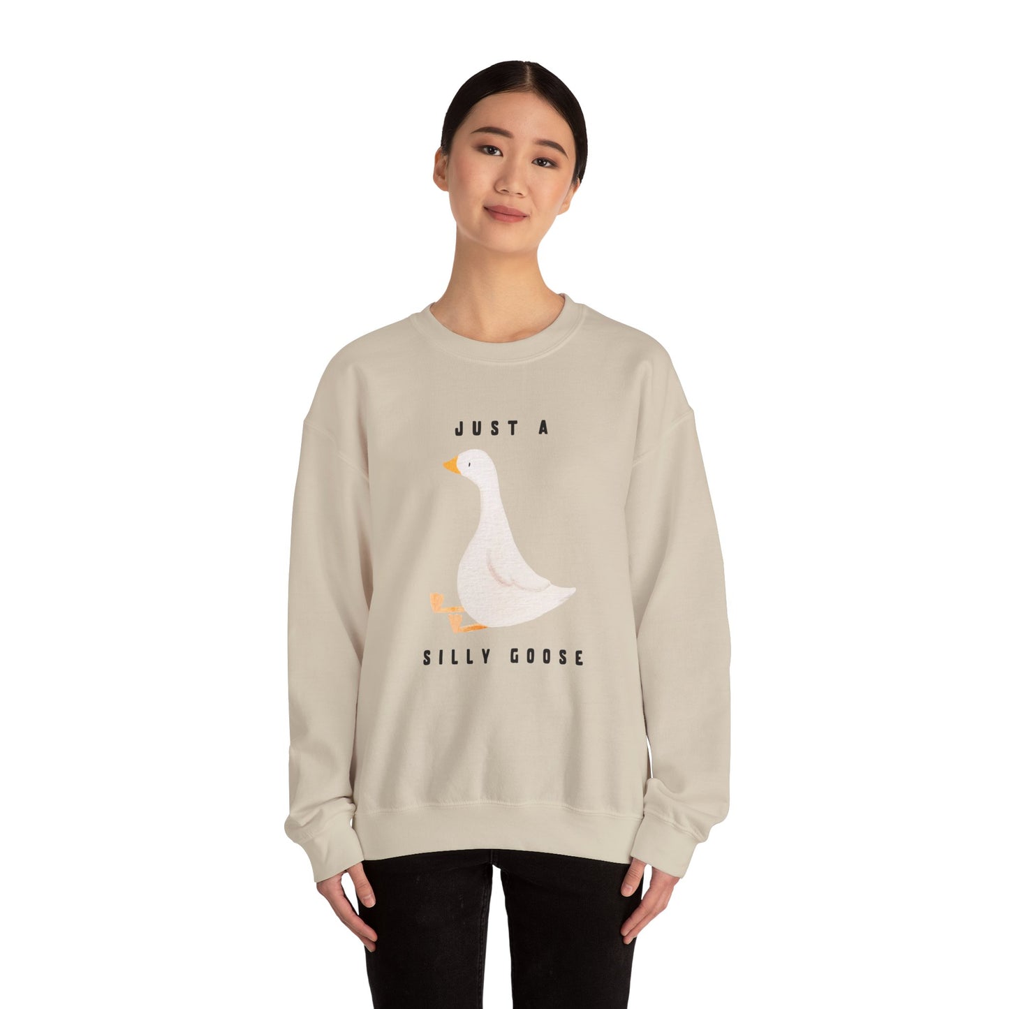 Just A Silly Goose Heavy Blend™ Crewneck Sweatshirt