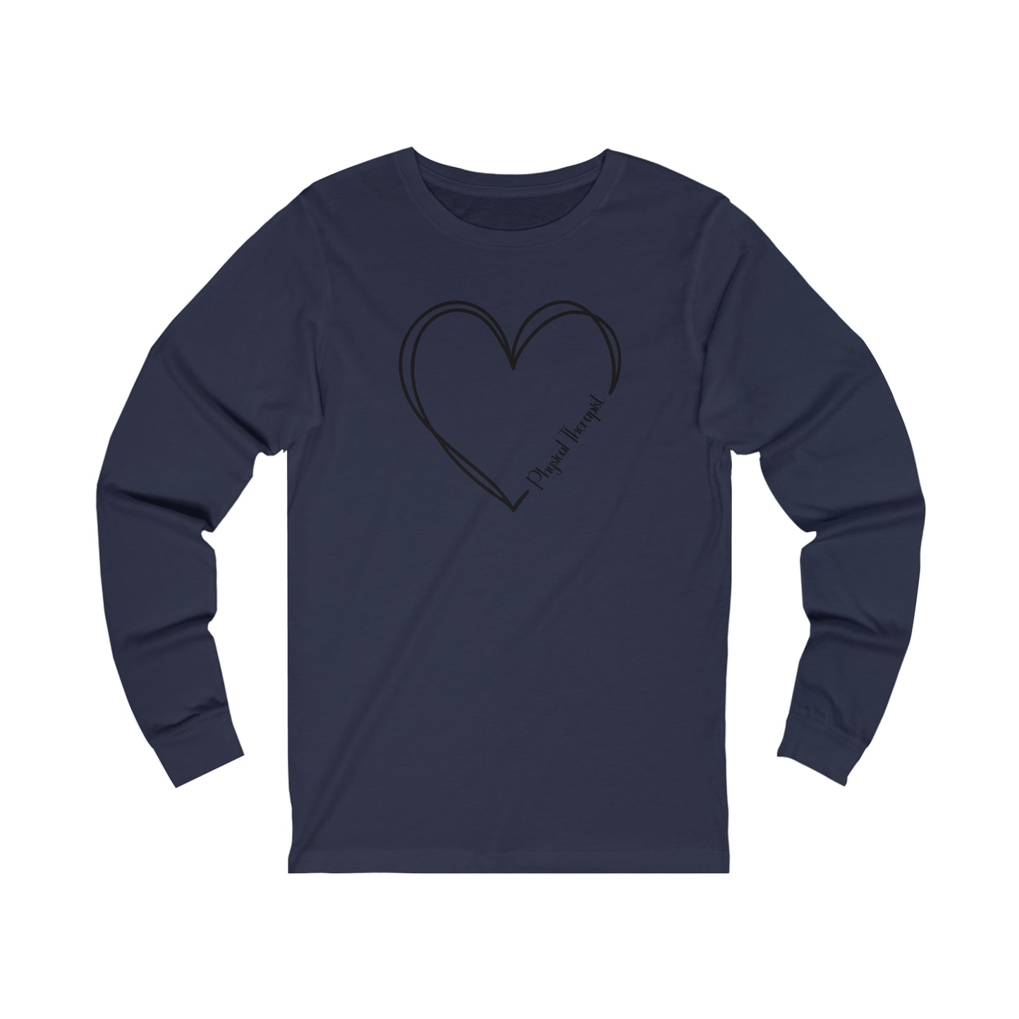 Heart Physical Therapist Jersey Long Sleeve Tee