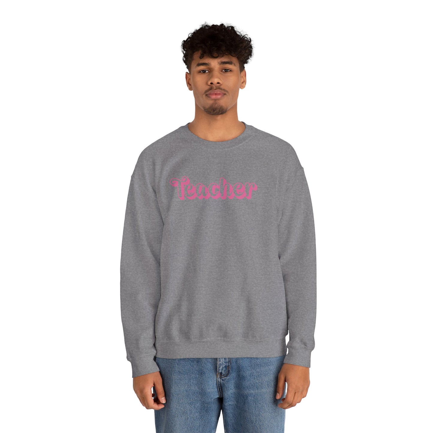 Pink and Bubbly Teacher Heavy Blend™ Crewneck Sweatshirt