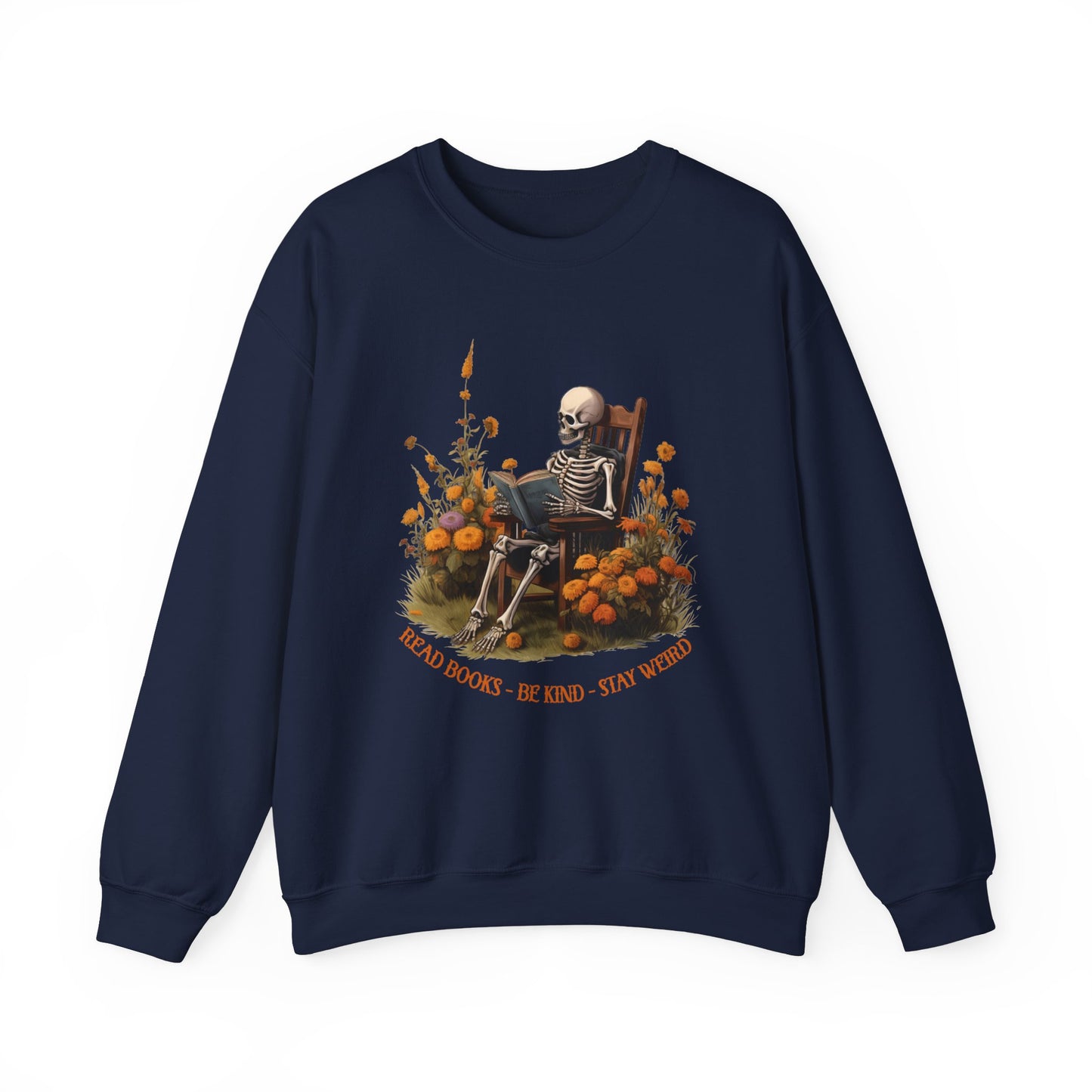 Read Books Be Kind Stay Weird Heavy Blend™ Crewneck Sweatshirt