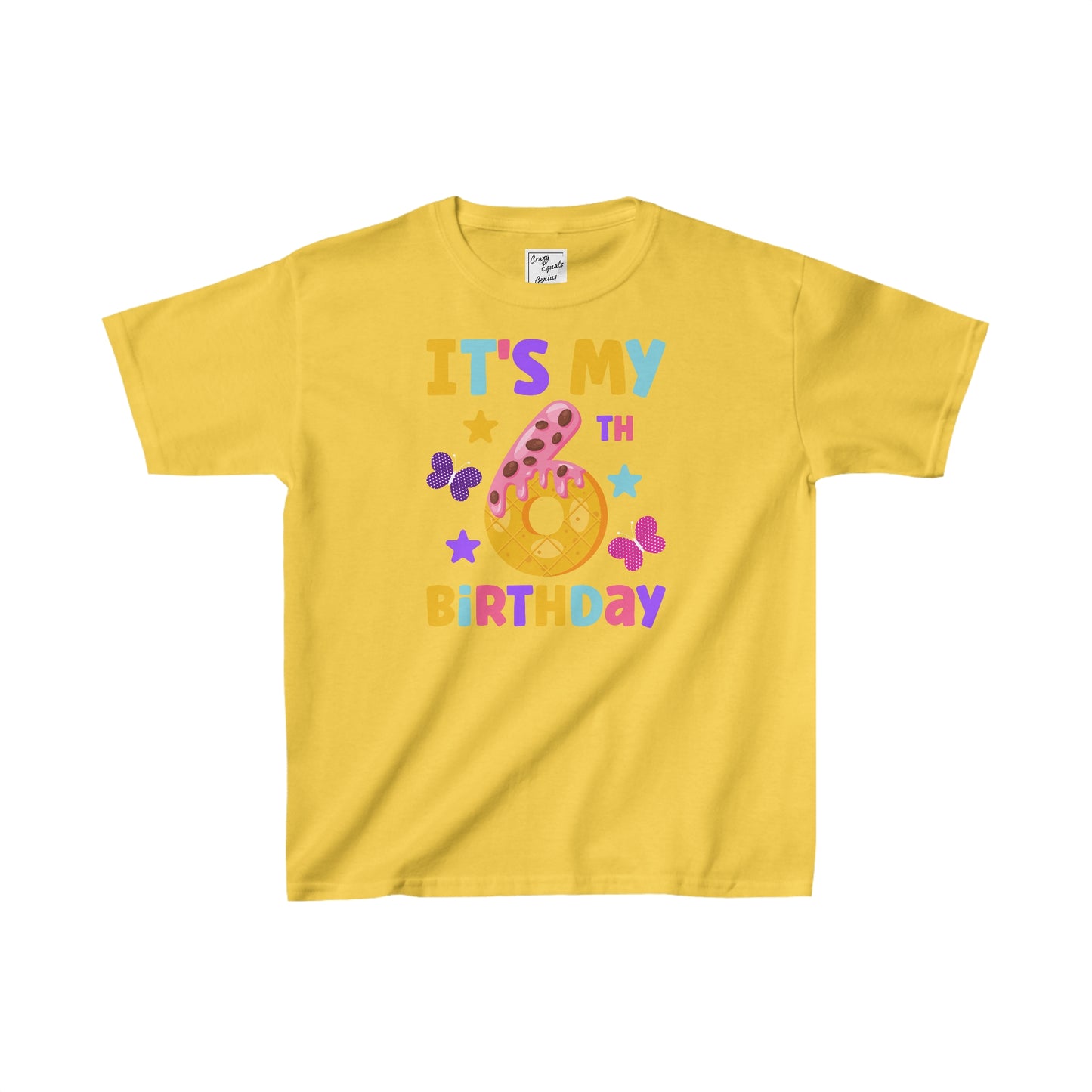 It's My 6th Birthday Kids Heavy Cotton™ Tee