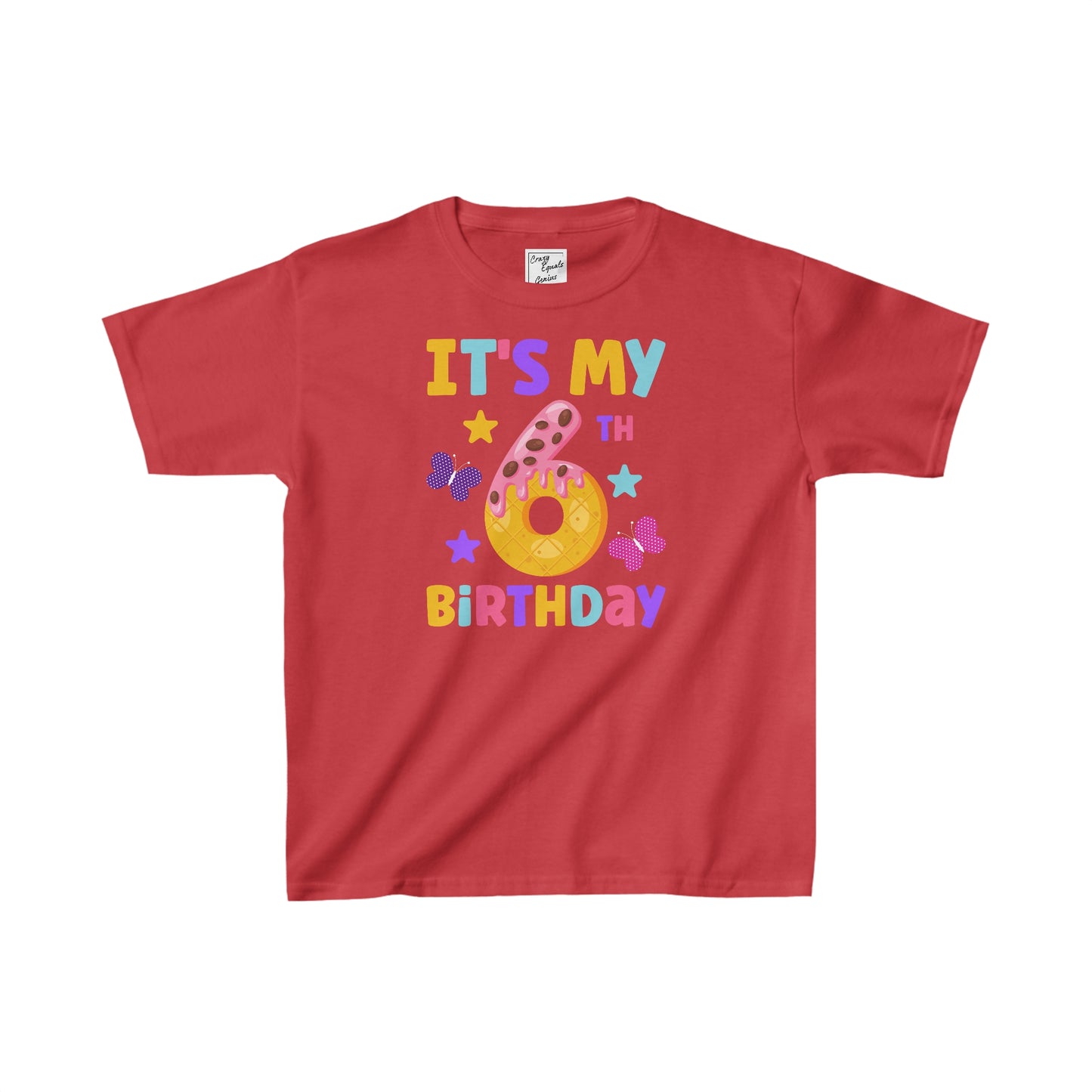 It's My 6th Birthday Kids Heavy Cotton™ Tee