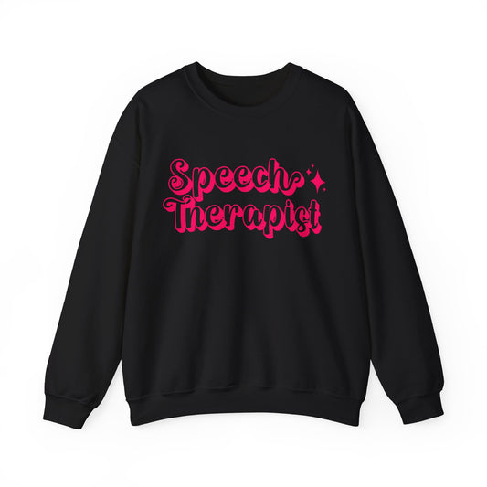 Pink and Bubbly Speech Therapist Heavy Blend™ Crewneck Sweatshirt