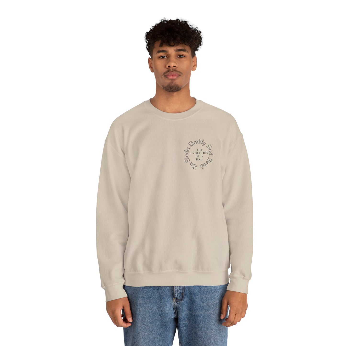 Evolution of a Dad Heavy Blend™ Crewneck Sweatshirt