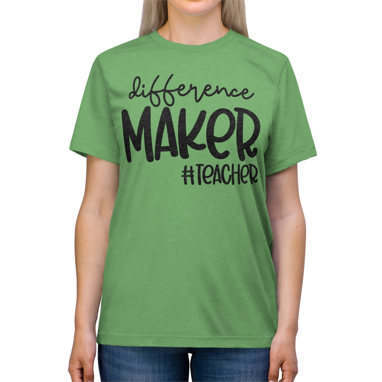 Difference Maker #Teacher Triblend Tee