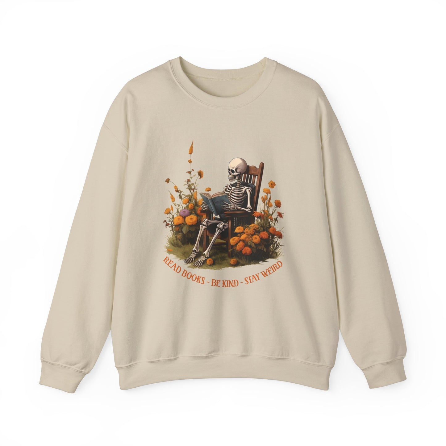 Read Books Be Kind Stay Weird Heavy Blend™ Crewneck Sweatshirt