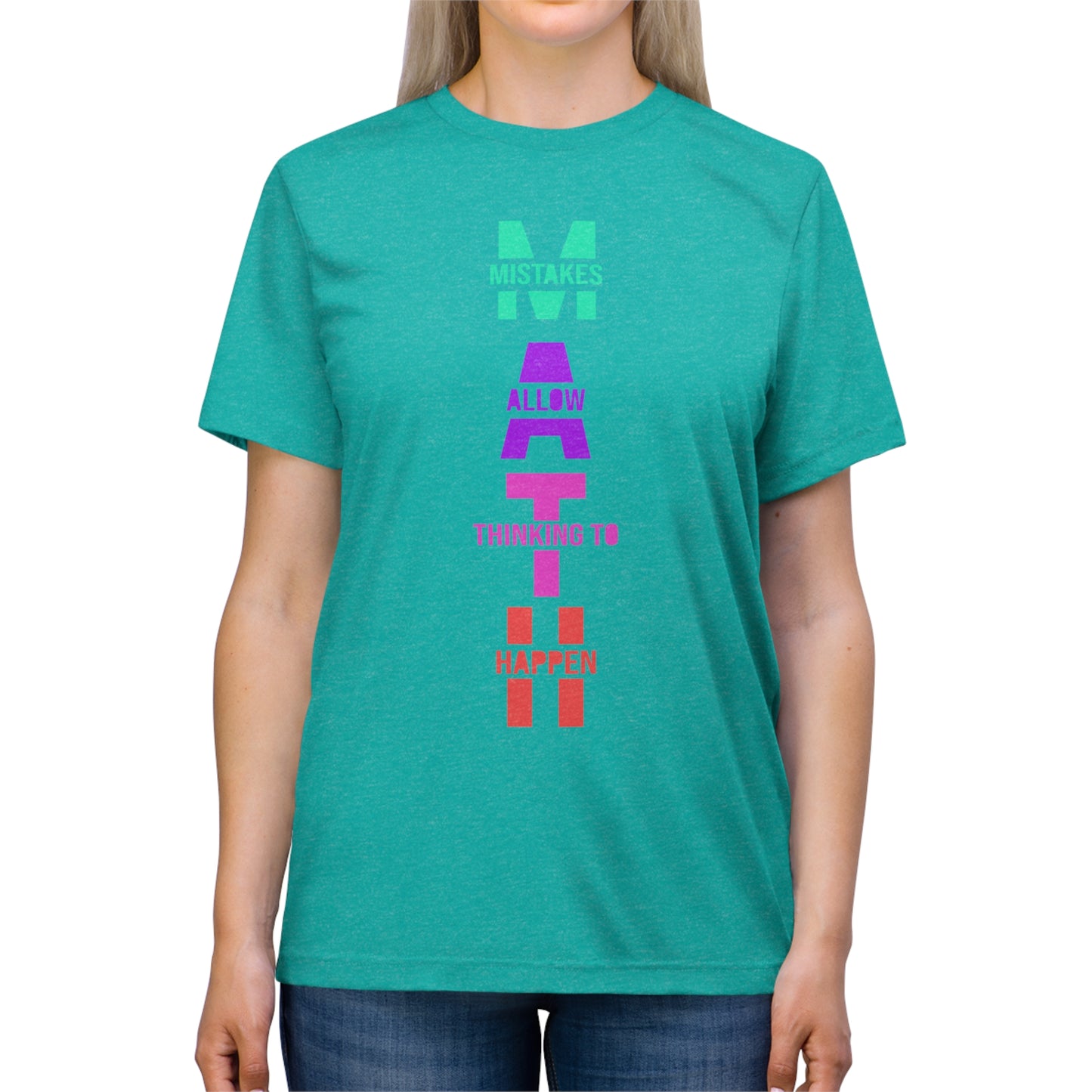 Math: Mistakes Allow Thinking to Happen Triblend Tee