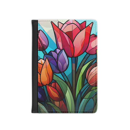 Stained Glass Tulips Passport Cover