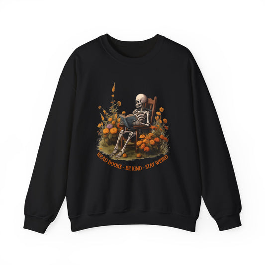 Read Books Be Kind Stay Weird Heavy Blend™ Crewneck Sweatshirt