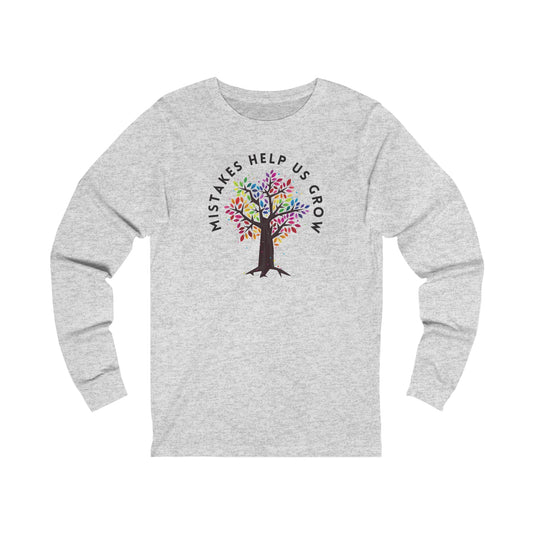 Mistakes Help Us Grow Jersey Long Sleeve Tee