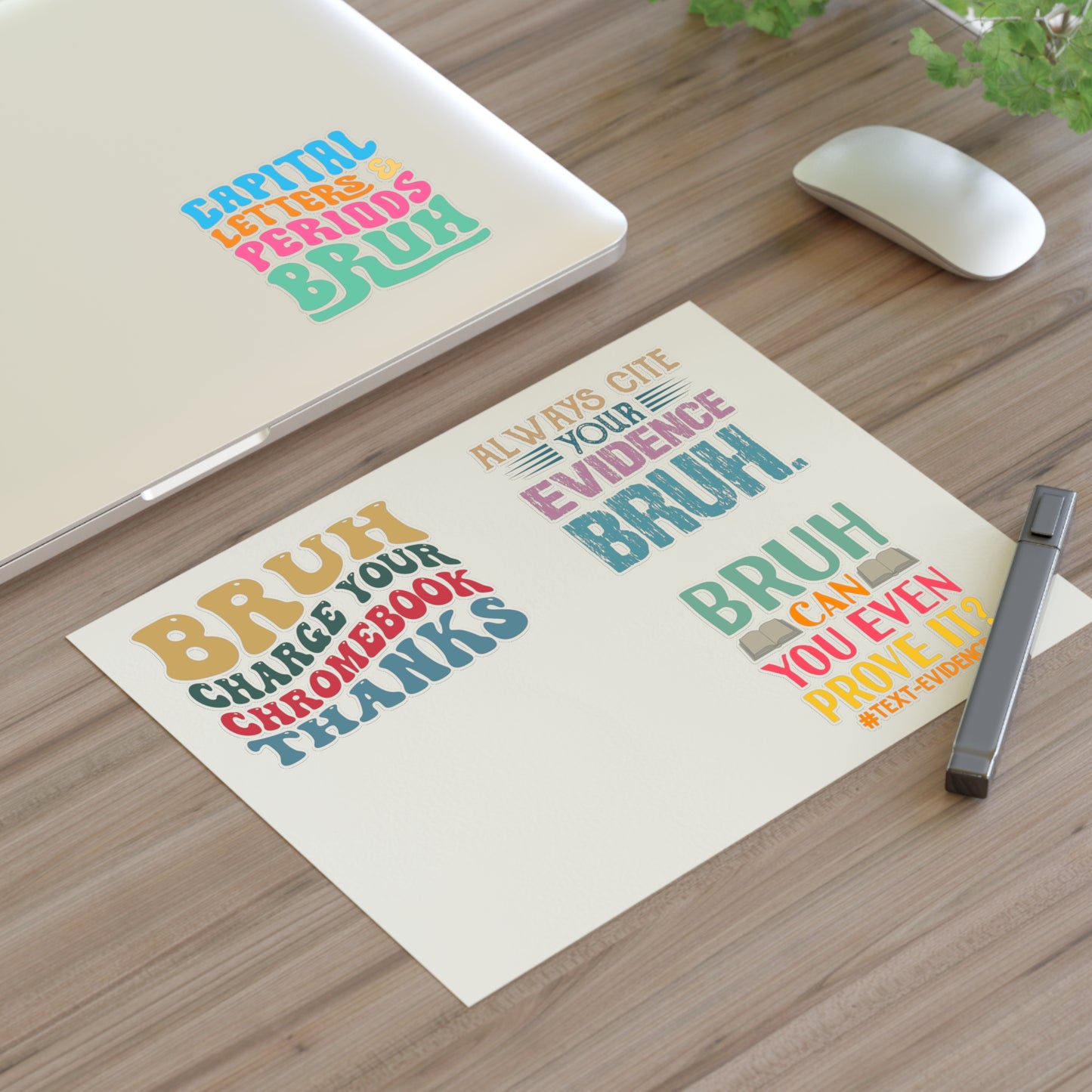Teacher Bruh Sticker Sheets