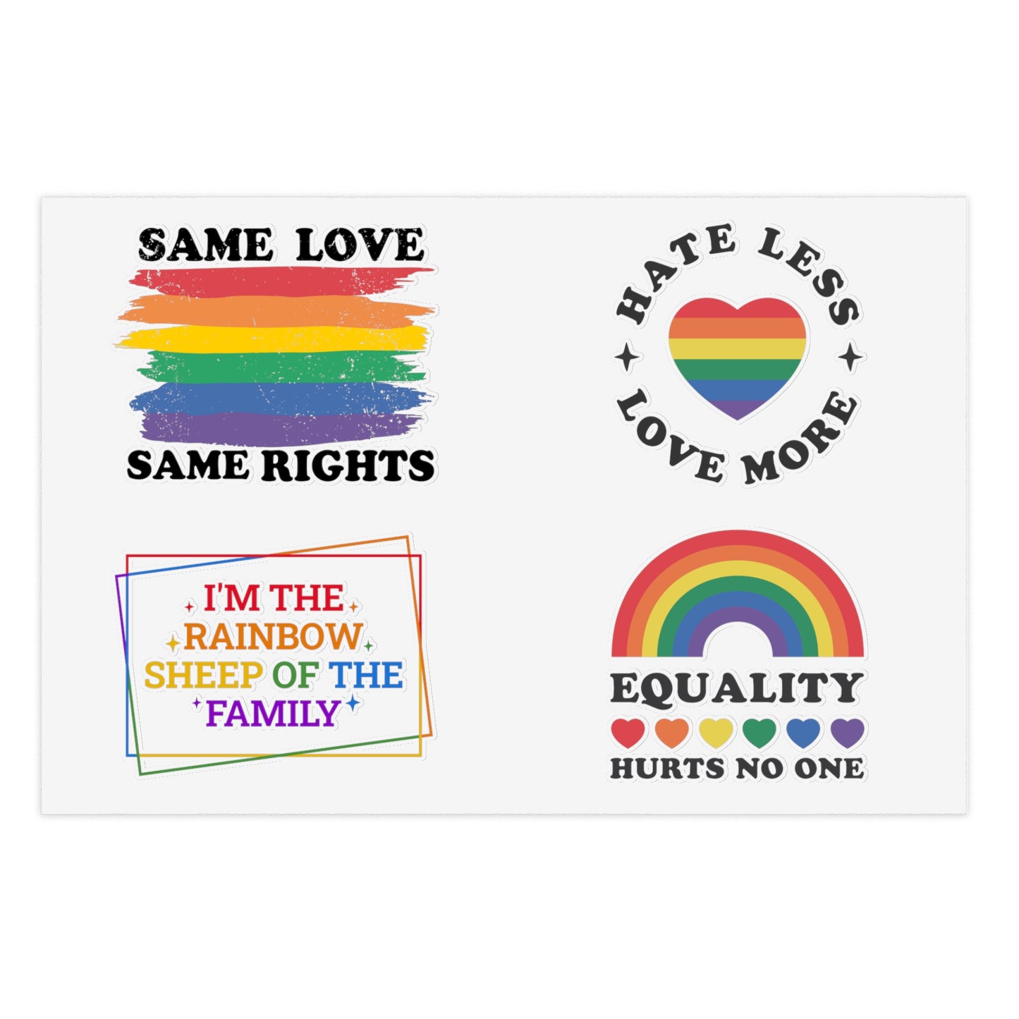 Pride Celebration Sticker Sheets