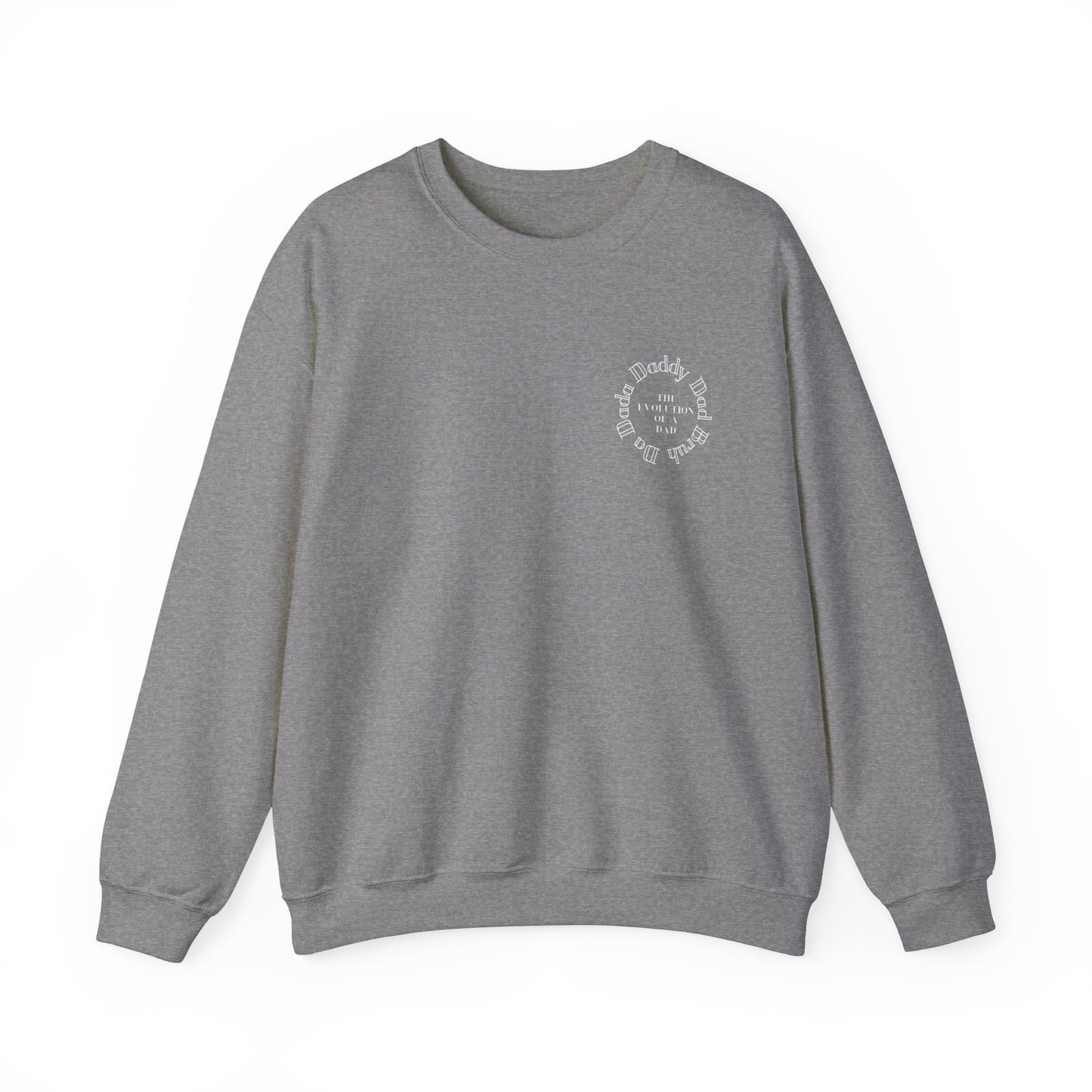 Evolution of a Dad Heavy Blend™ Crewneck Sweatshirt