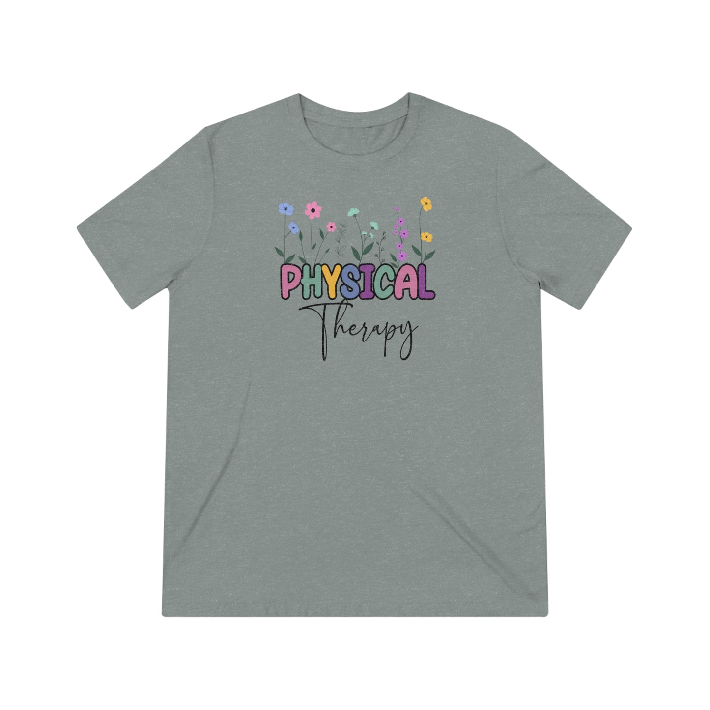 Floral Physical Therapy Triblend Tee
