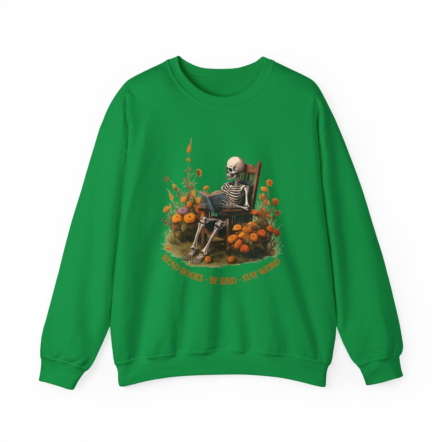 Read Books Be Kind Stay Weird Heavy Blend™ Crewneck Sweatshirt