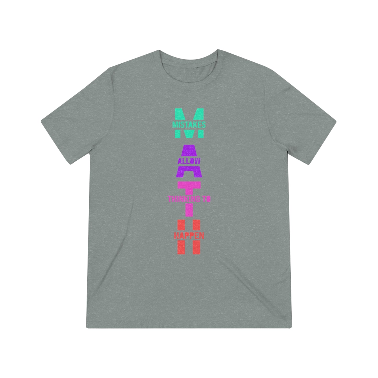 Math: Mistakes Allow Thinking to Happen Triblend Tee