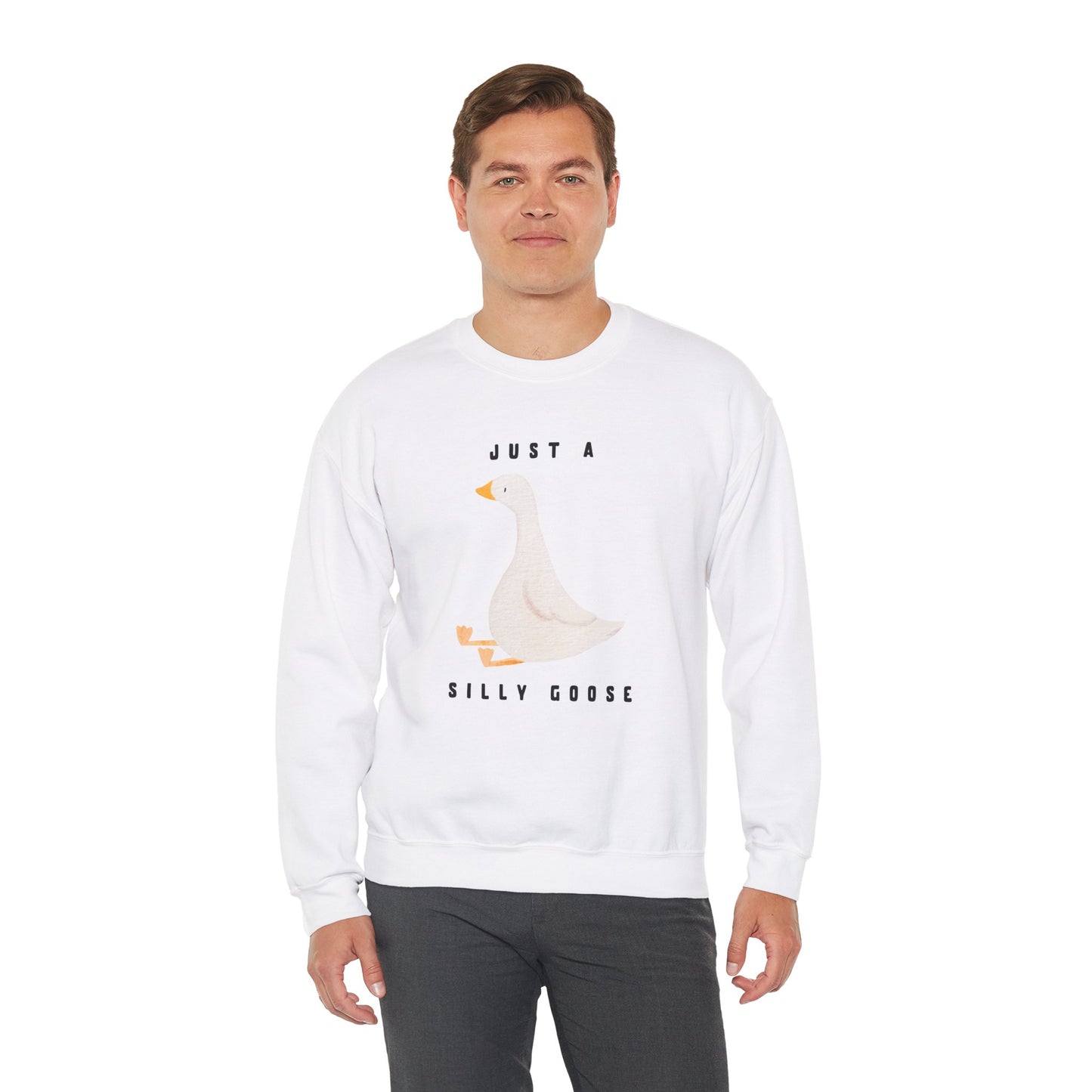 Just A Silly Goose Heavy Blend™ Crewneck Sweatshirt