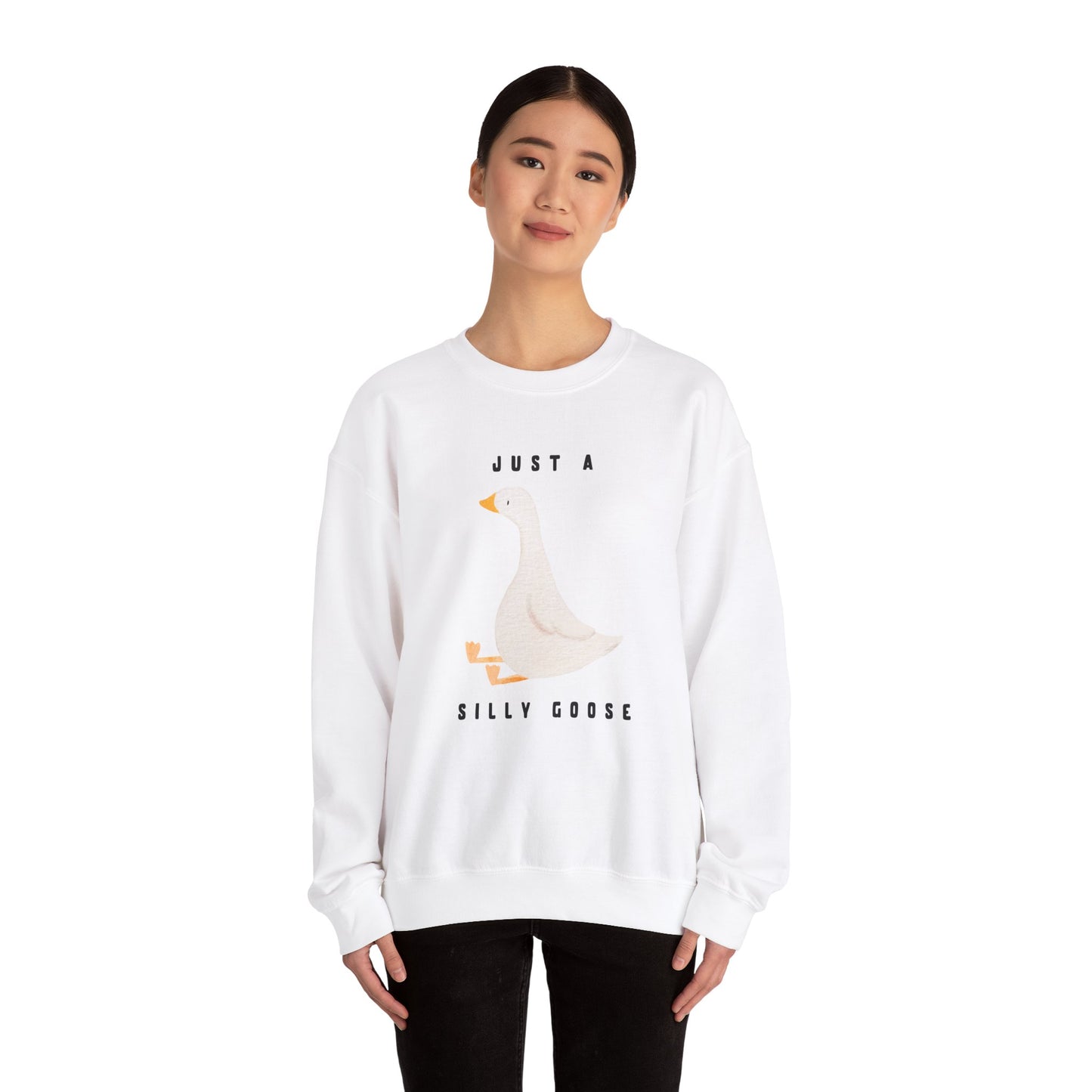 Just A Silly Goose Heavy Blend™ Crewneck Sweatshirt