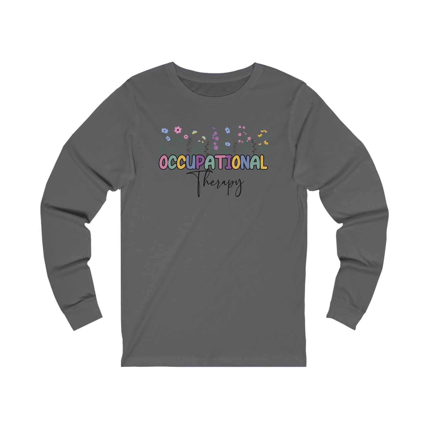 Floral Occupational Therapy Jersey Long Sleeve Tee