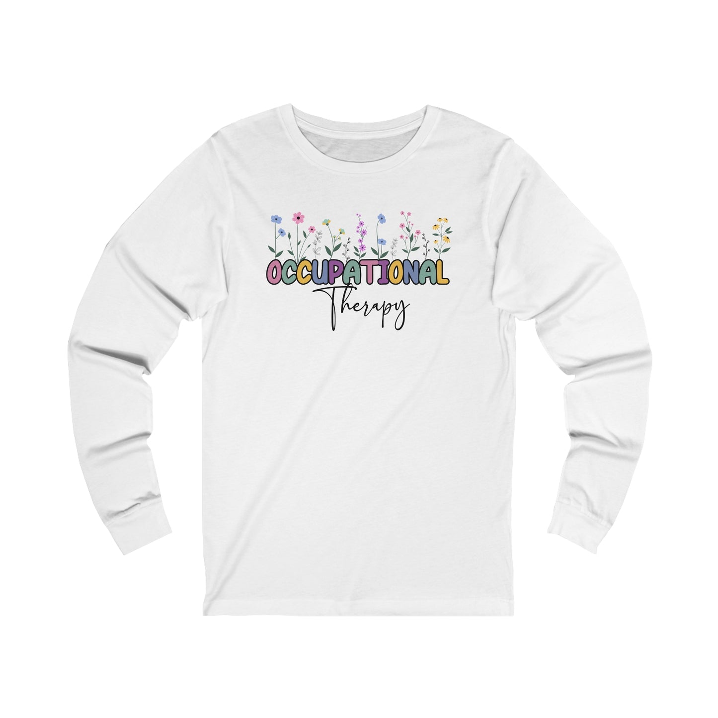 Floral Occupational Therapy Jersey Long Sleeve Tee