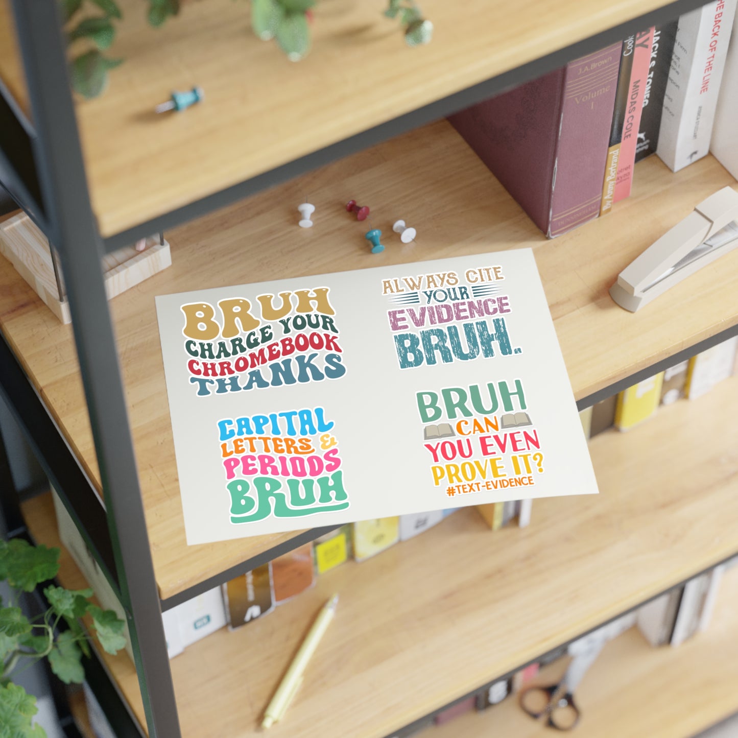 Teacher Bruh Sticker Sheets