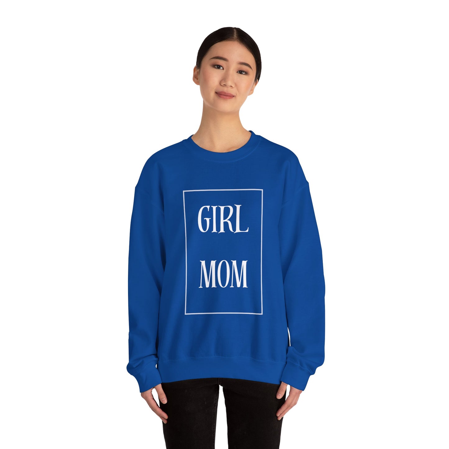 Girl Mom Heavy Blend™ Crewneck Sweatshirt