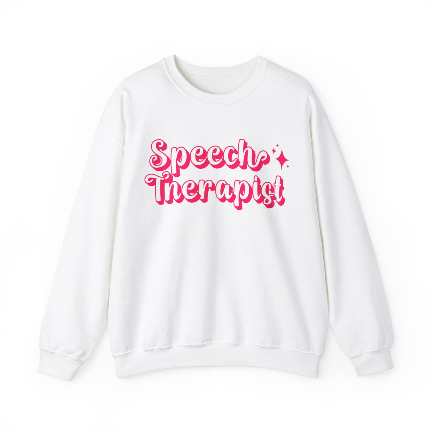 Pink and Bubbly Speech Therapist Heavy Blend™ Crewneck Sweatshirt