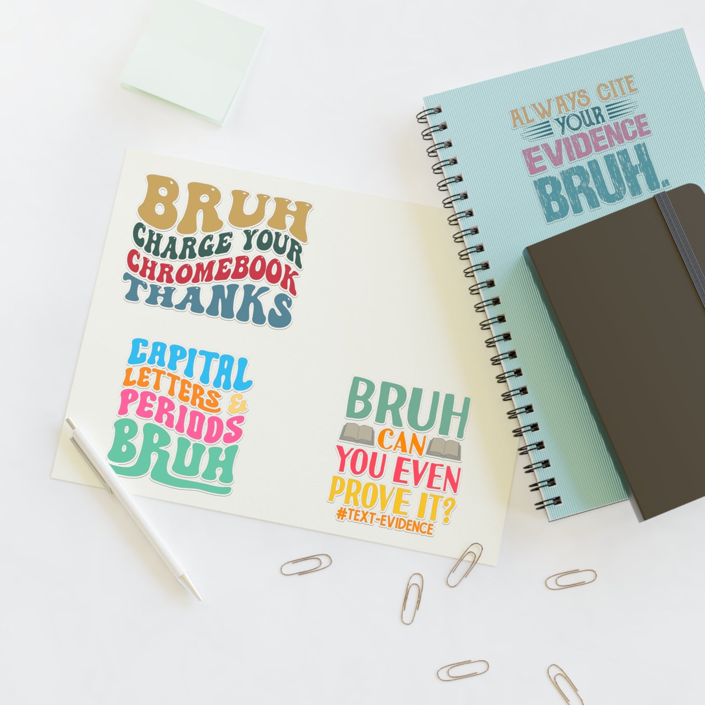 Teacher Bruh Sticker Sheets