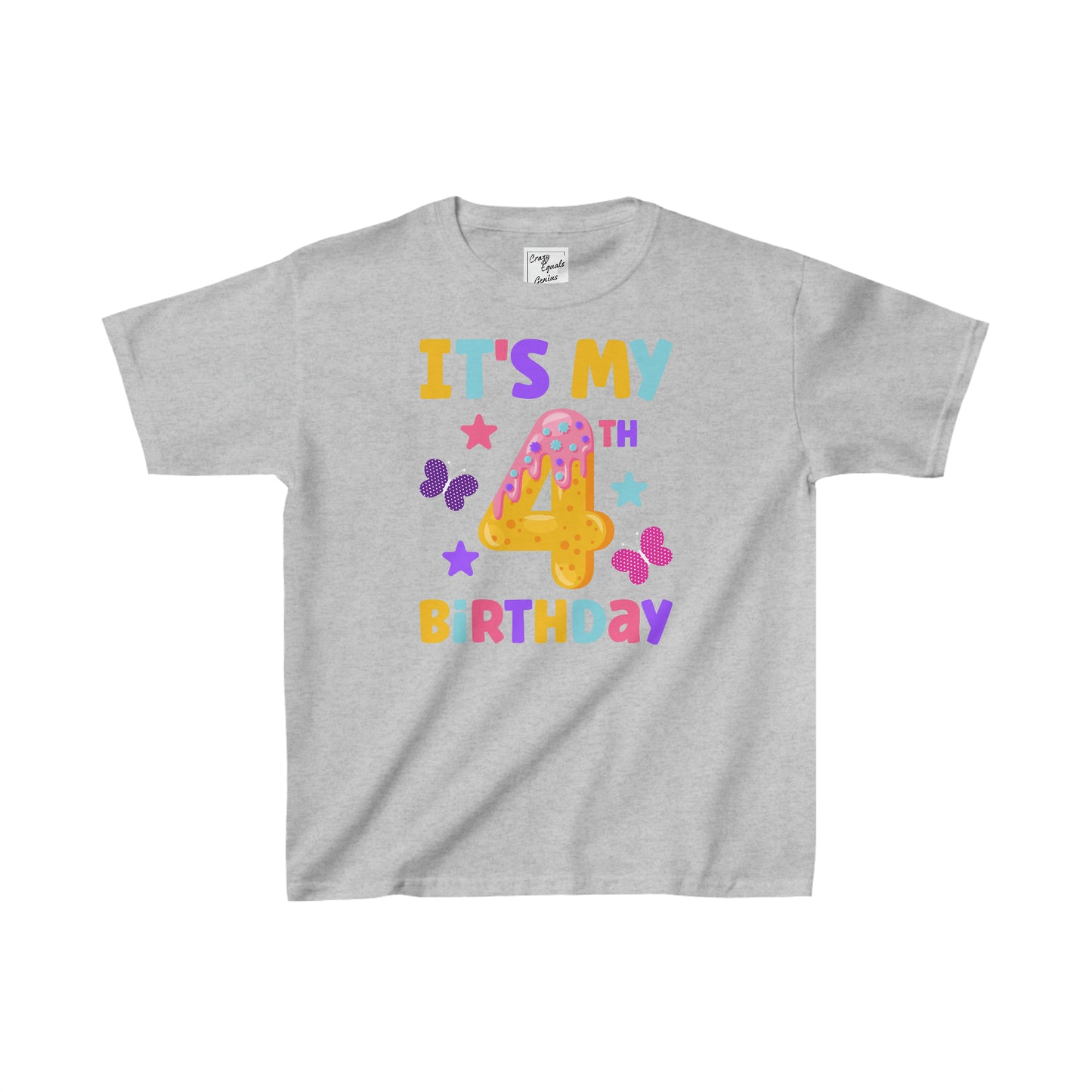 It's My 4th Birthday Kids Heavy Cotton™ Tee