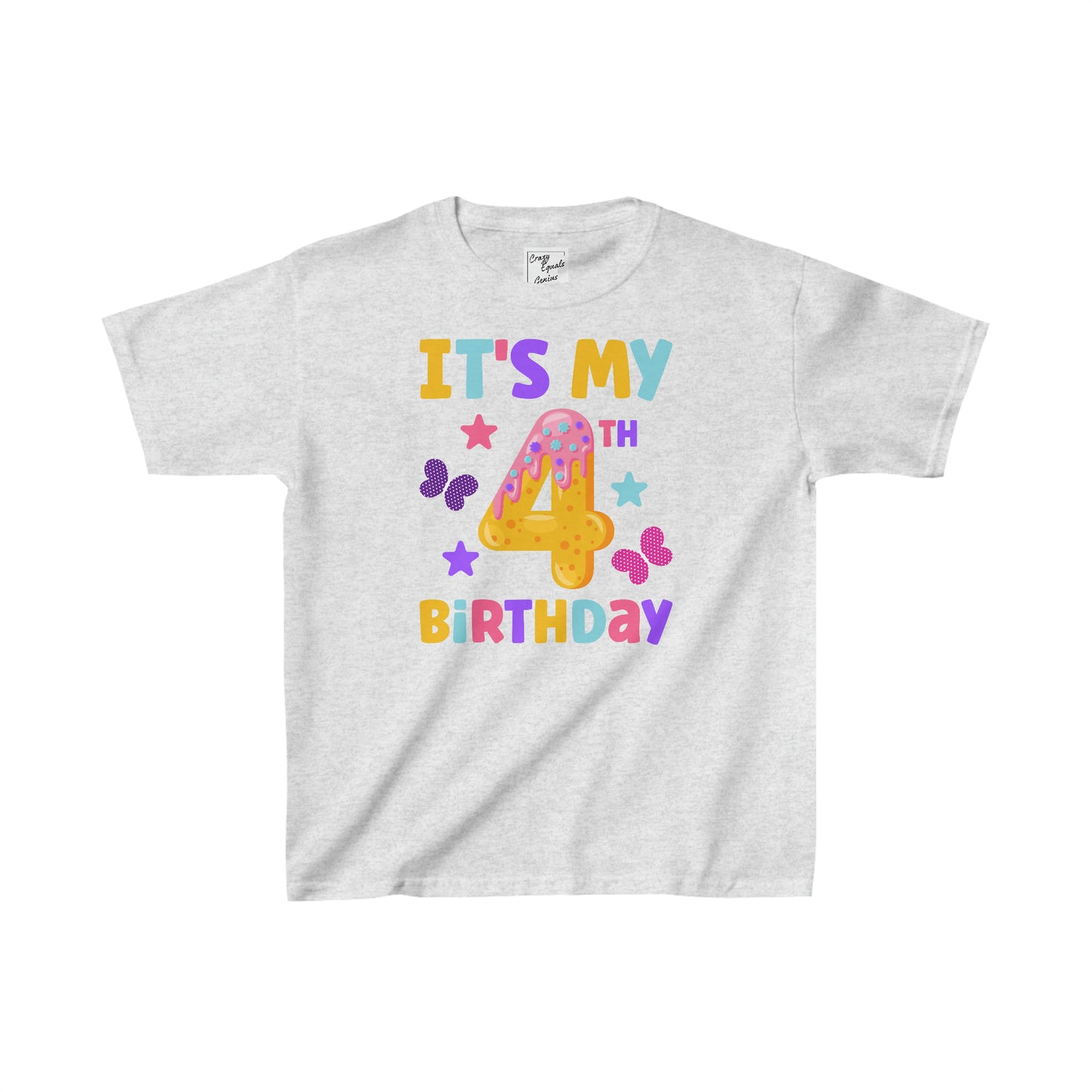 It's My 4th Birthday Kids Heavy Cotton™ Tee