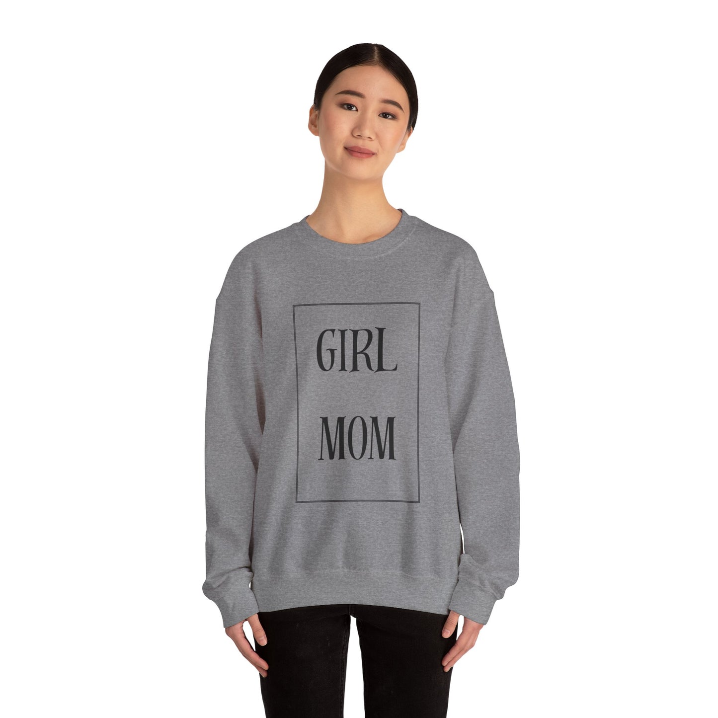 Girl Mom Heavy Blend™ Crewneck Sweatshirt