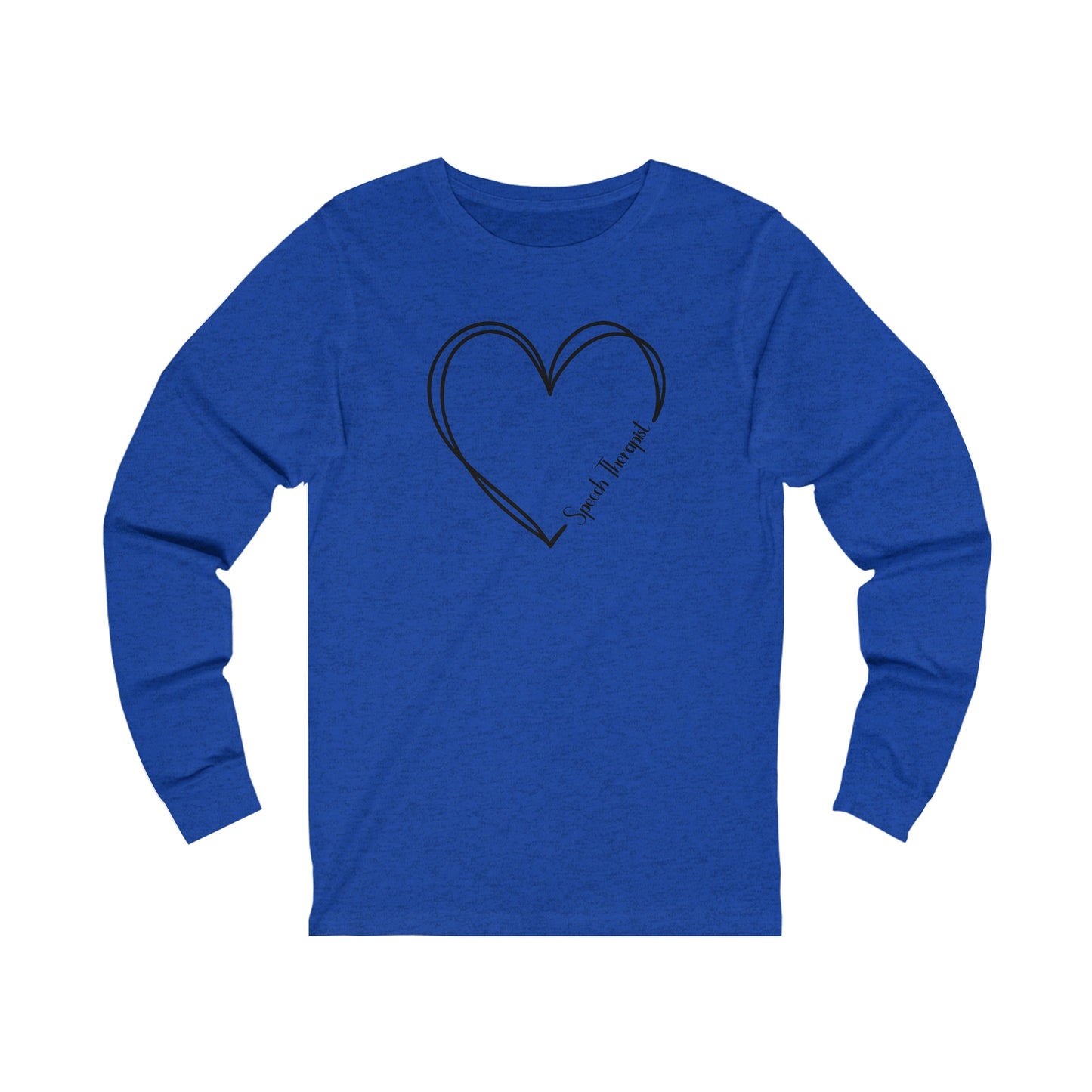 Heart Speech Therapist Jersey Long Sleeve Tee