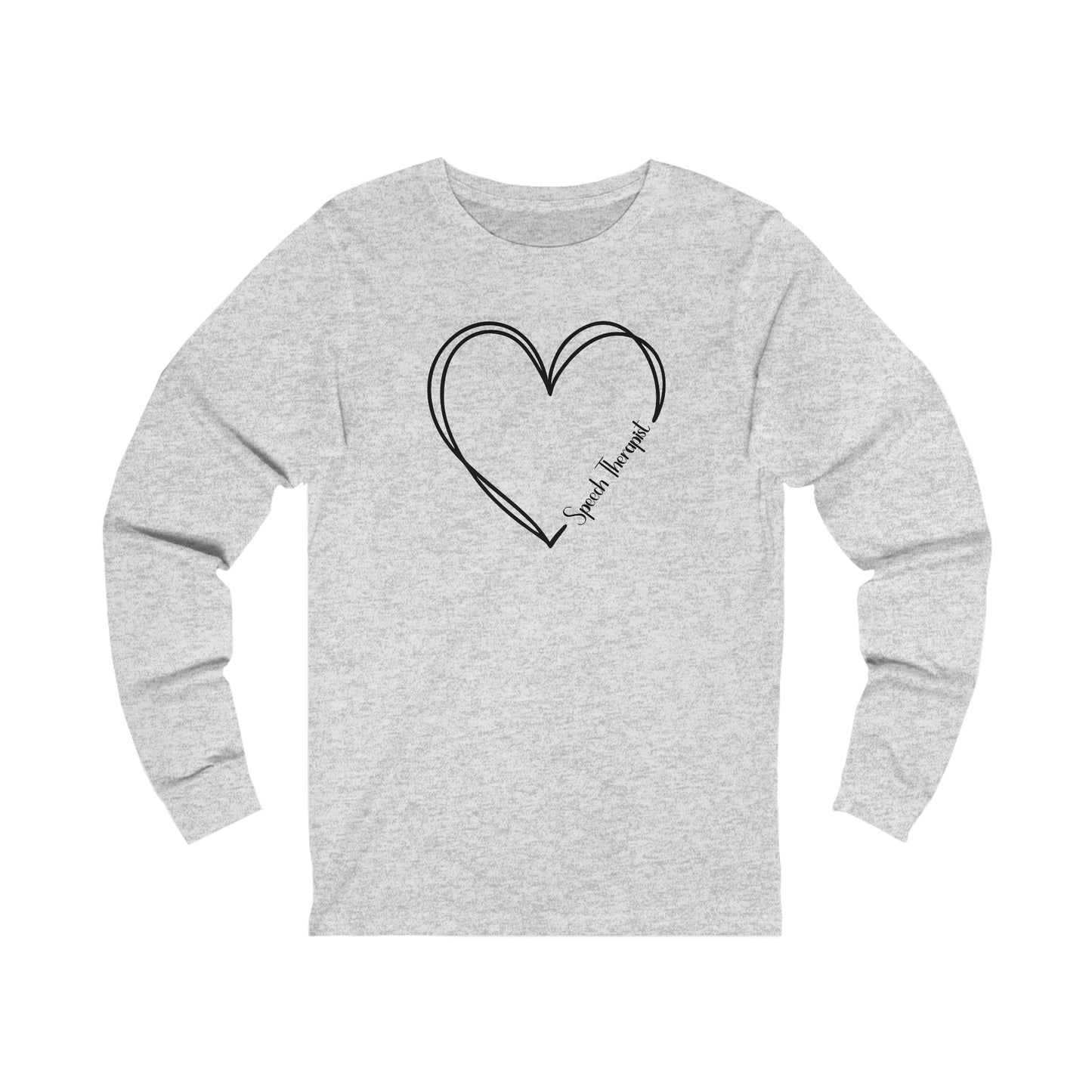 Heart Speech Therapist Jersey Long Sleeve Tee